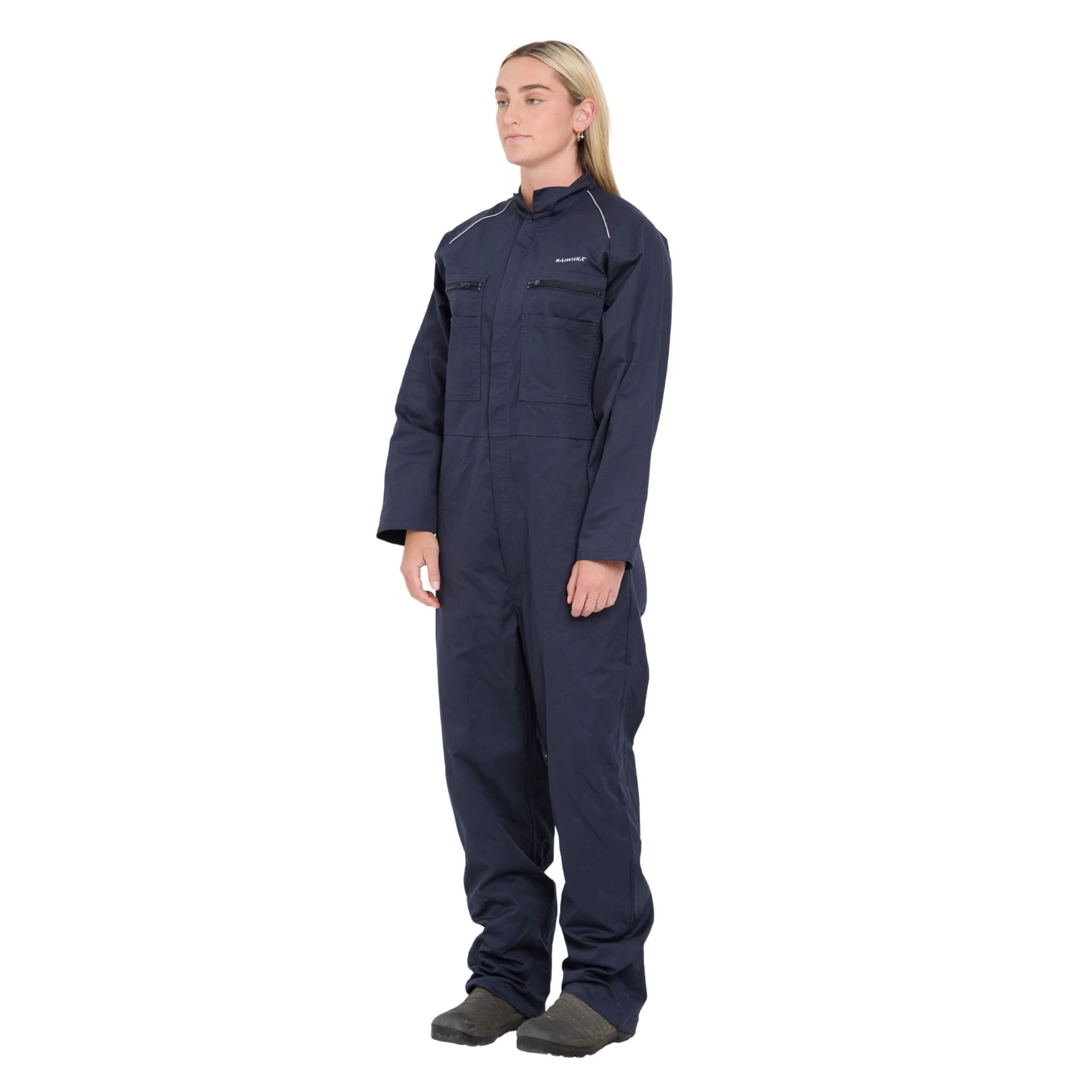 Kaiwaka Long Sleeve Overalls (Unisex) - Navy - Image 4