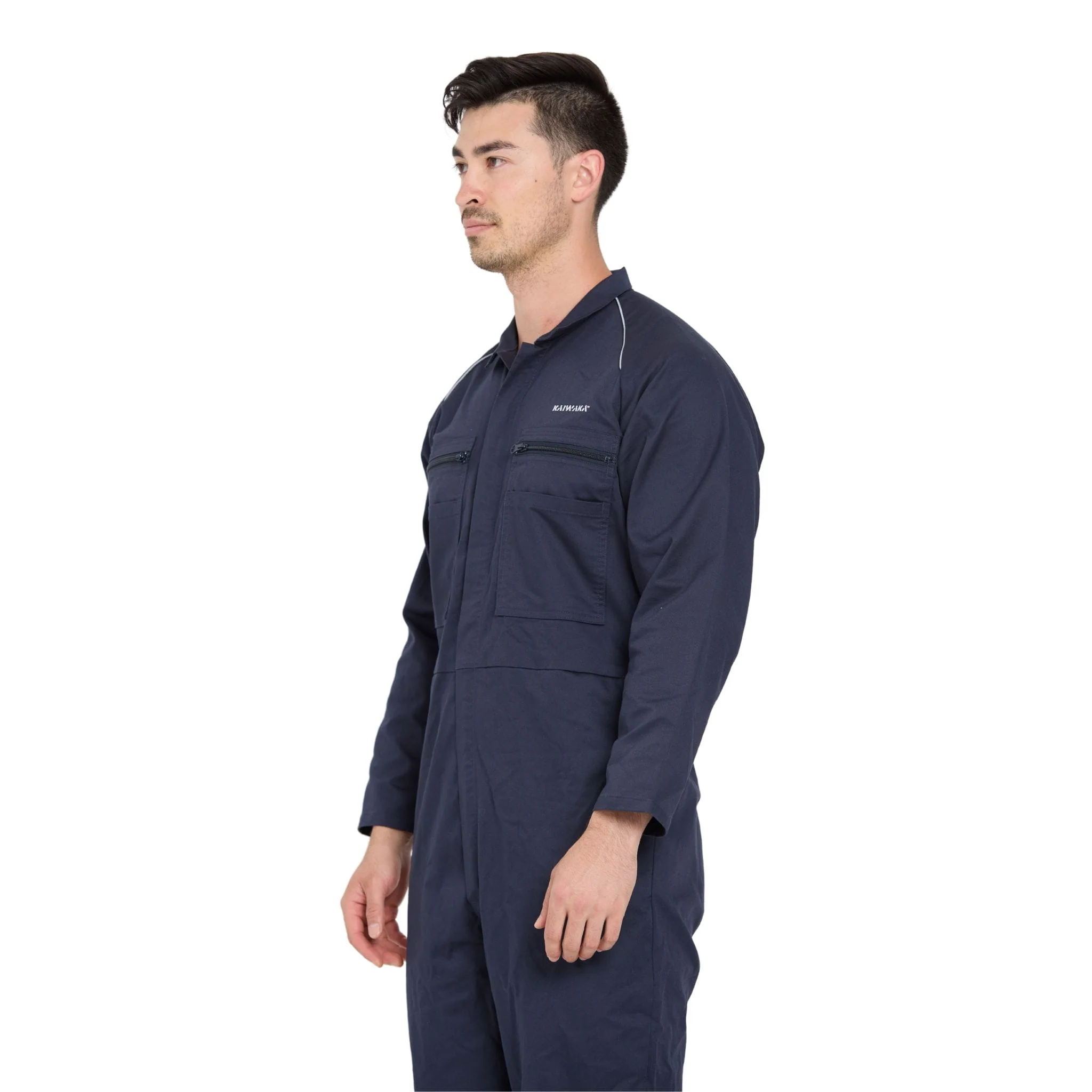 Kaiwaka Long Sleeve Overalls (Unisex) - Navy - Image 9