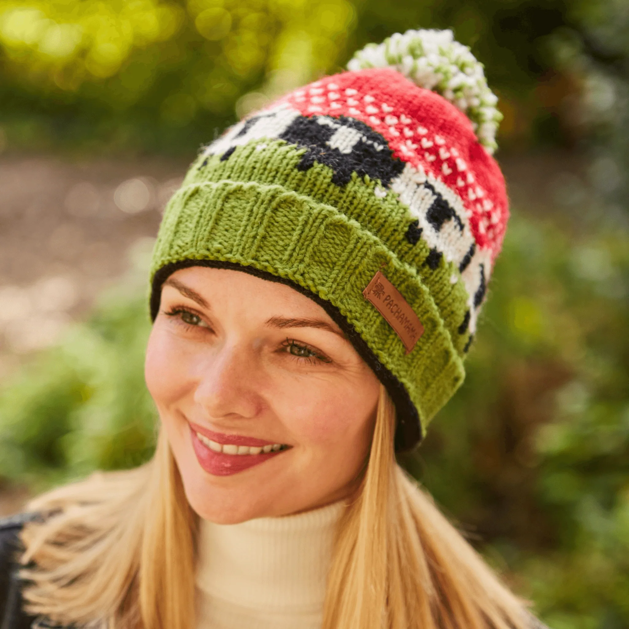 Pachamama Black Sheep Roll Back Bobble Beanie - Image 3