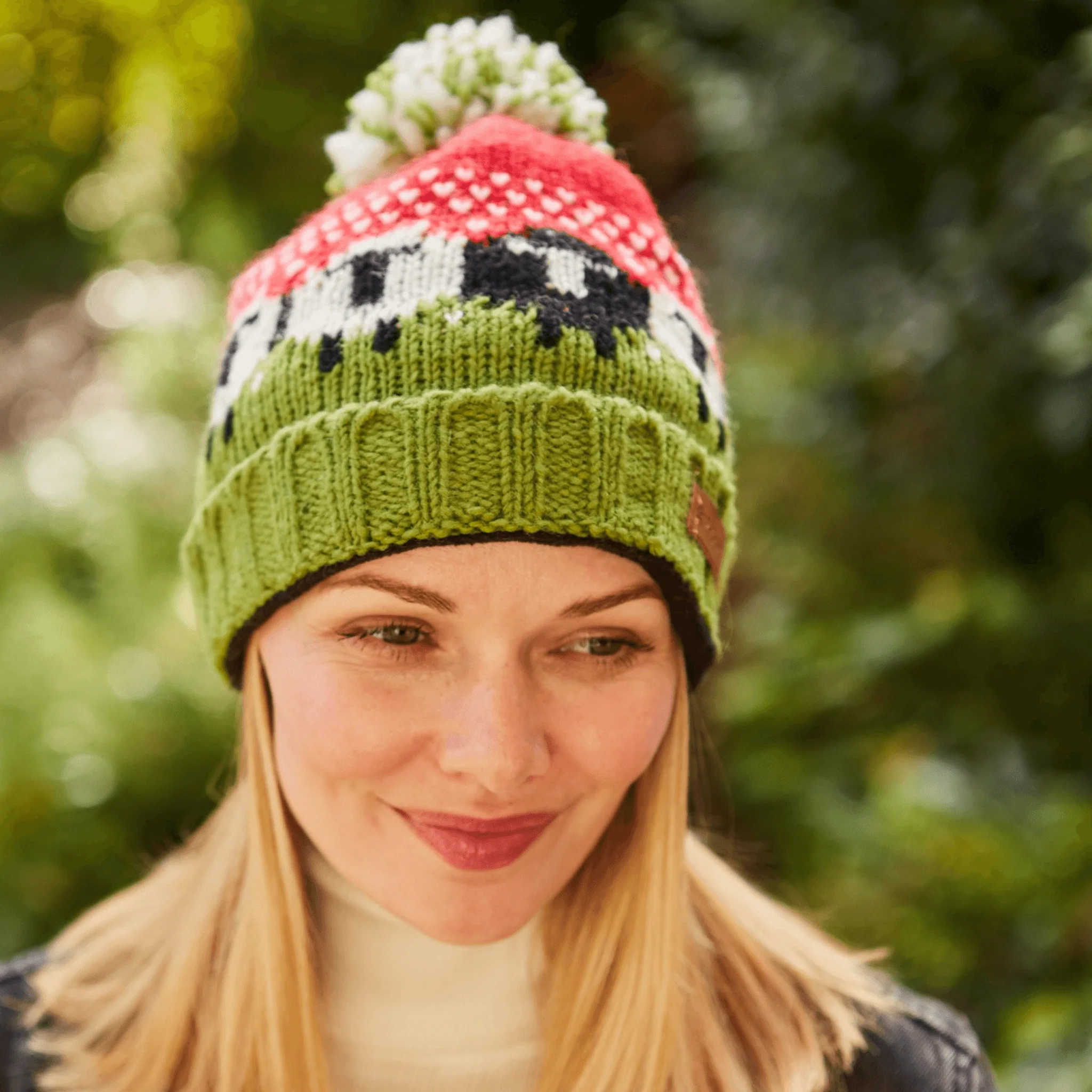 Pachamama Black Sheep Roll Back Bobble Beanie - Image 5