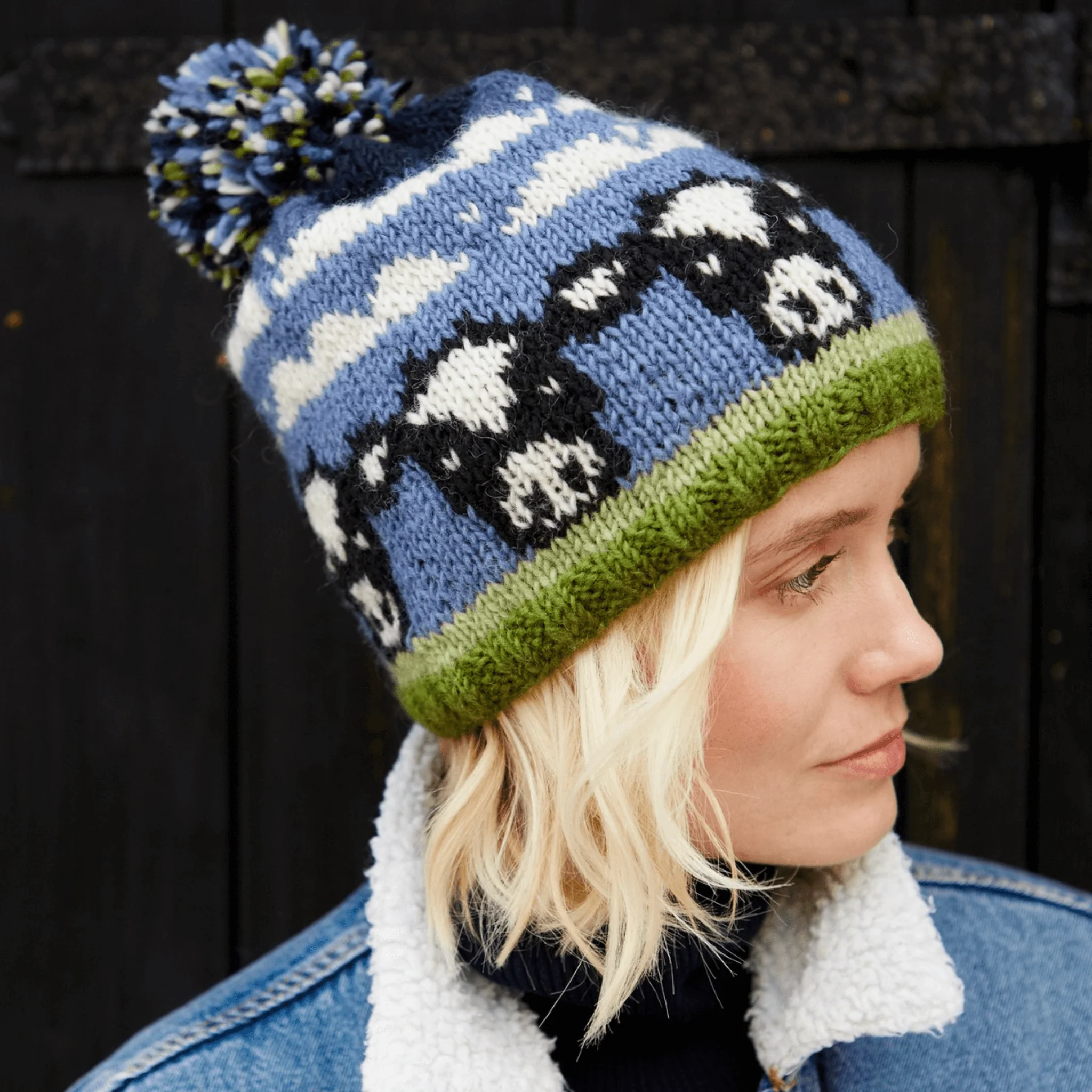 Pachamama Dairy Cow Bobble Beanie - Image 3