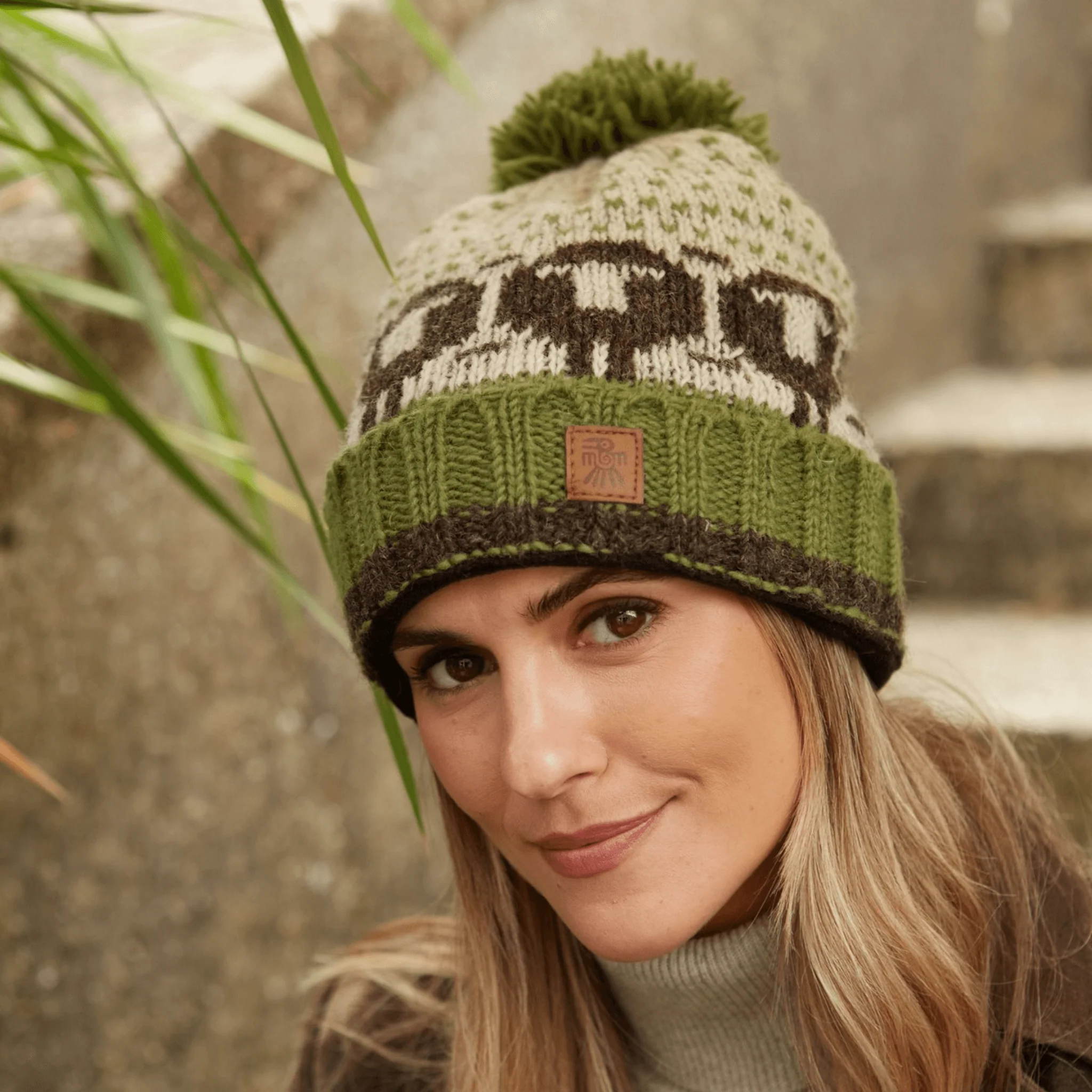 Pachamama Herdwick Sheep Roll Back Bobble Beanie - Image 3