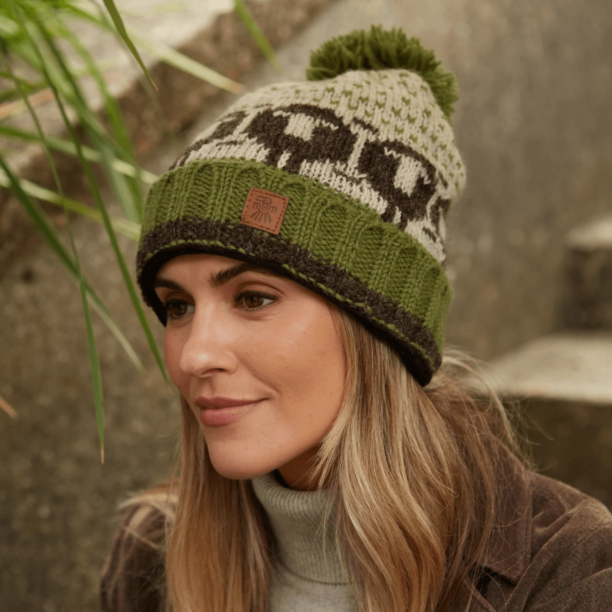 Pachamama Herdwick Sheep Roll Back Bobble Beanie - Image 5
