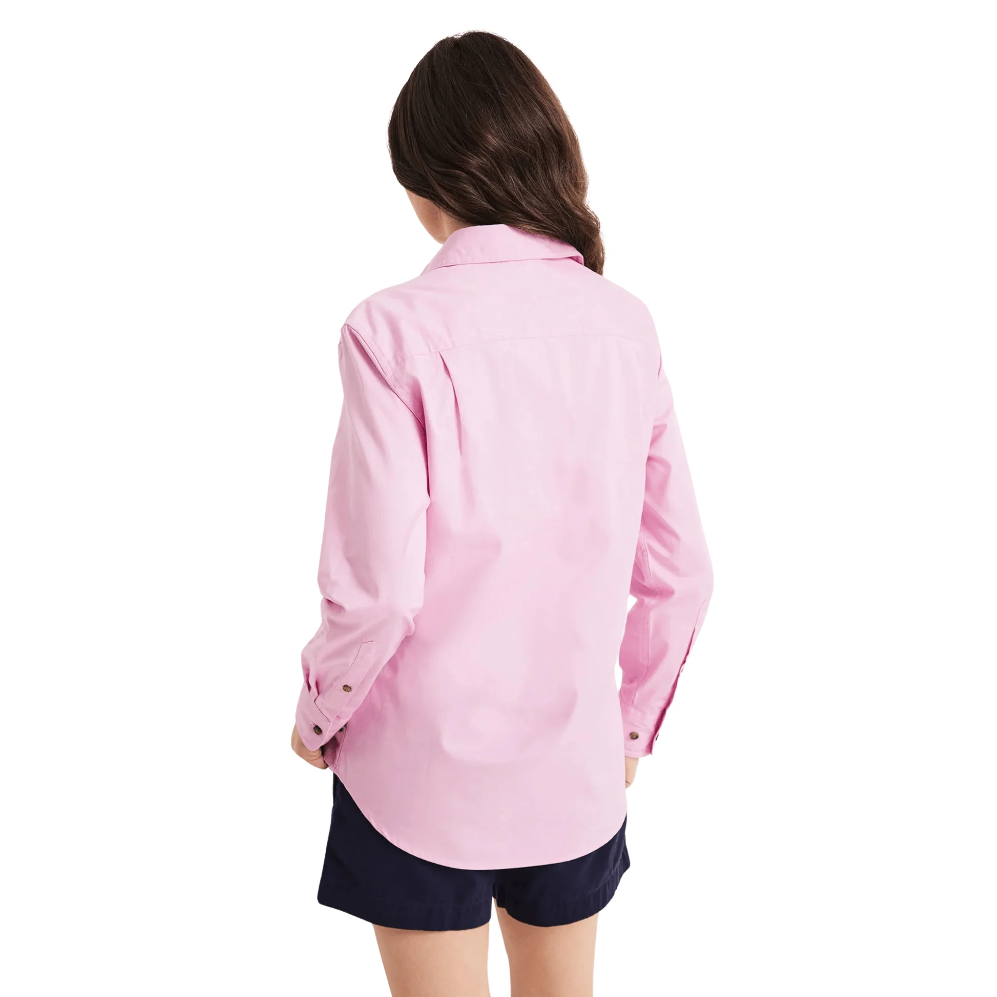 RB Sellars Women's Sandy Half Button Light Weight Work Shirt - Pink - Image 4