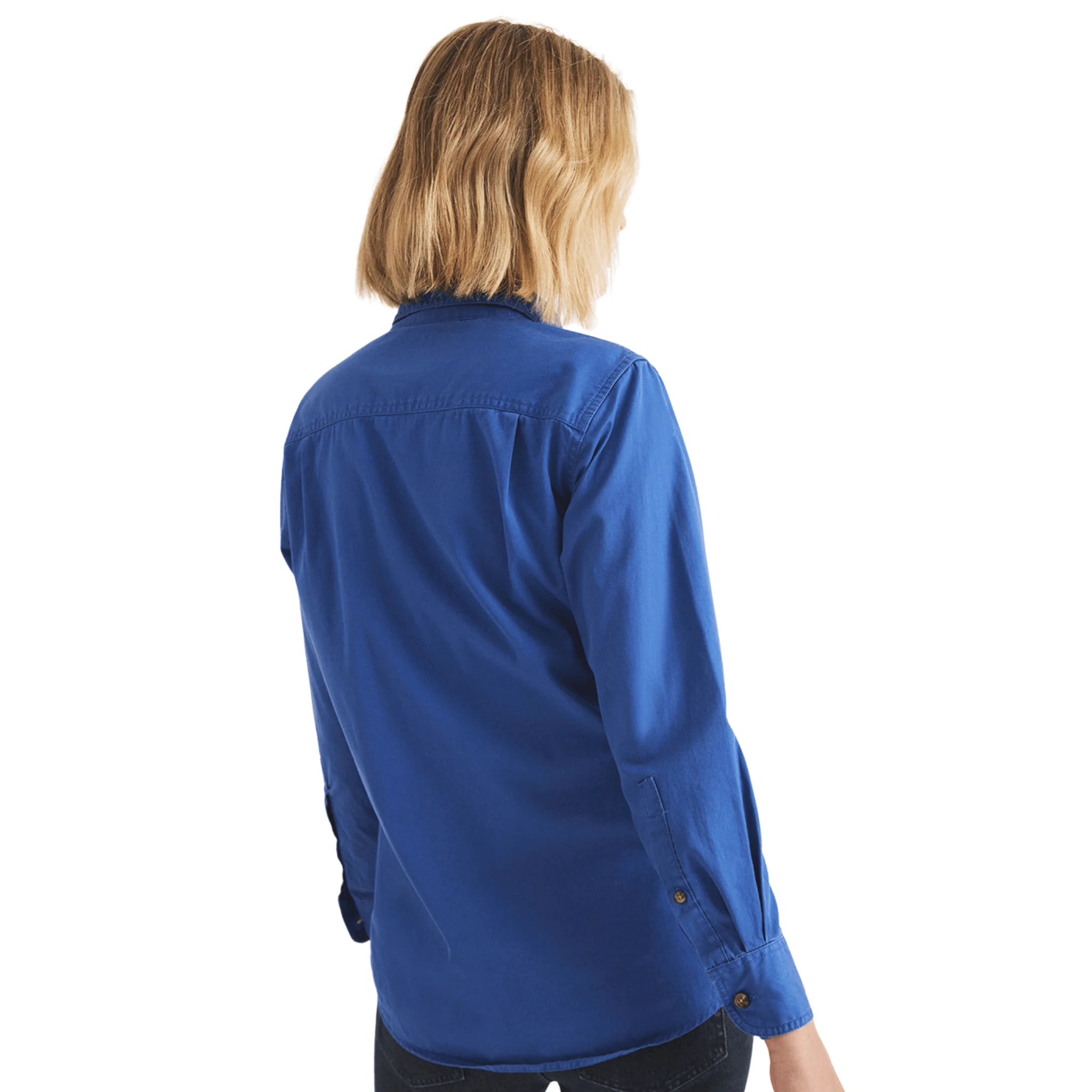 RB Sellars Women's Sandy Half Button Light Weight Work Shirt - Royal - Image 4