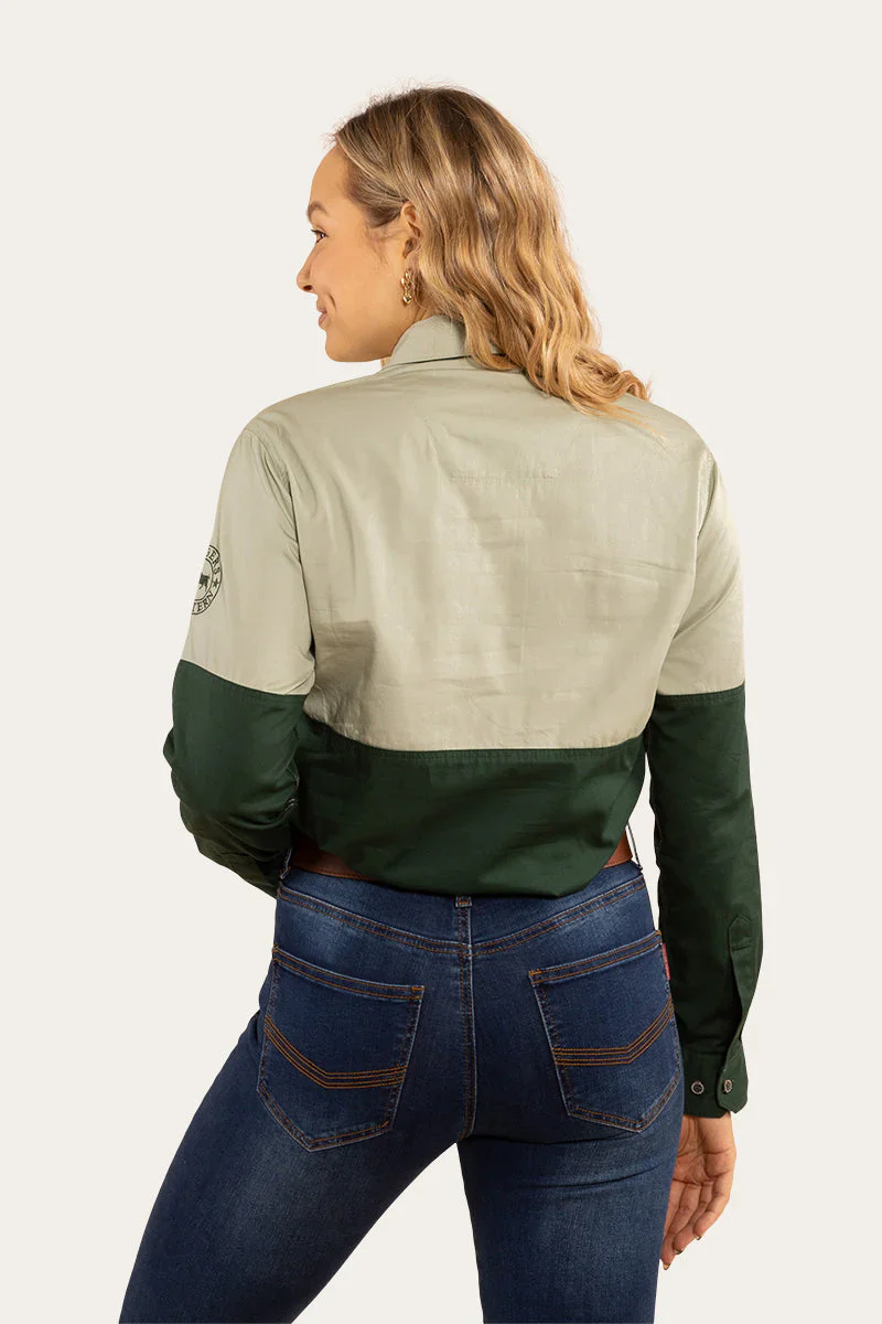 Ringers Western - Women's Delta Work Shirt - Cargo/Khaki - Image 6