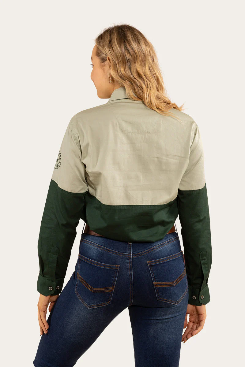 Ringers Western - Women's Delta Work Shirt - Cargo/Khaki - Image 7