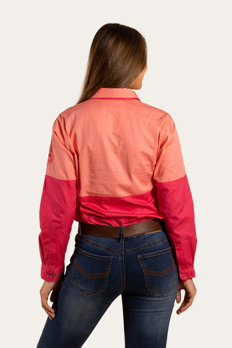 Ringers Western - Women's Delta Work Shirt - Raspberry - Image 4