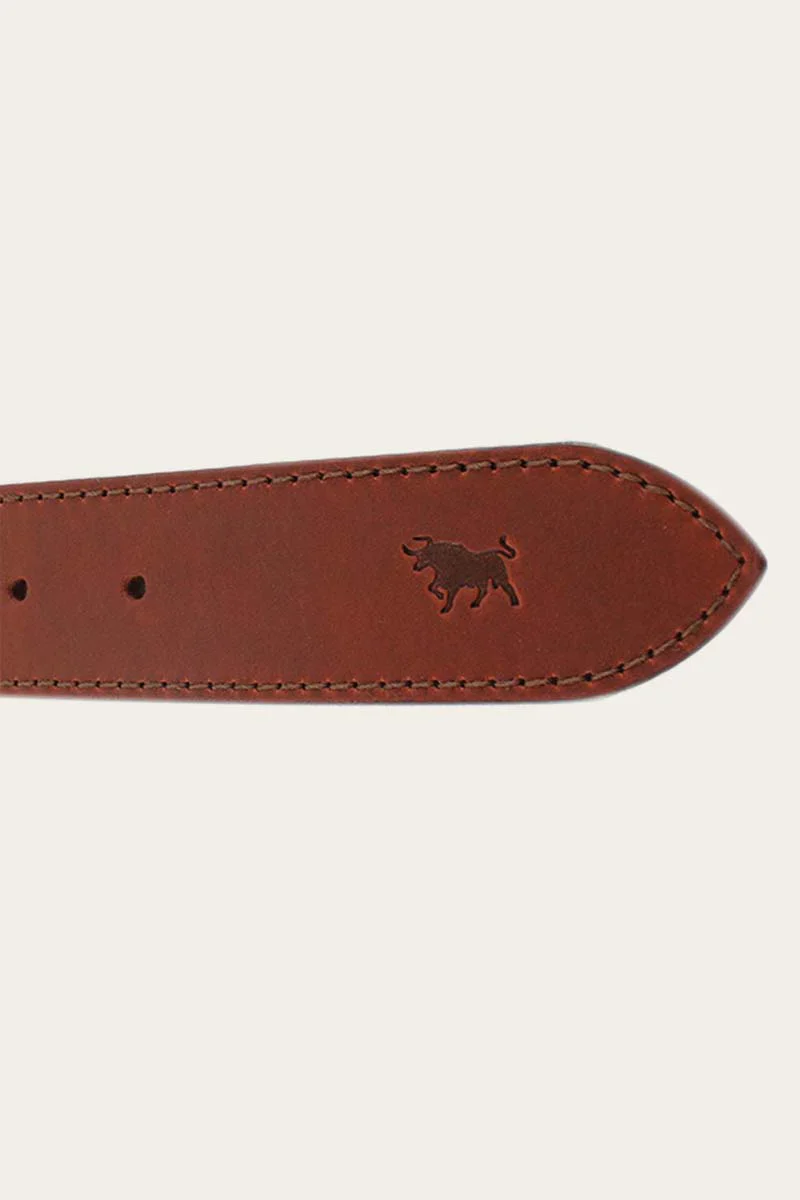 Ringers Western - Unisex James Belt - Tawny Brown / Gold - Image 3