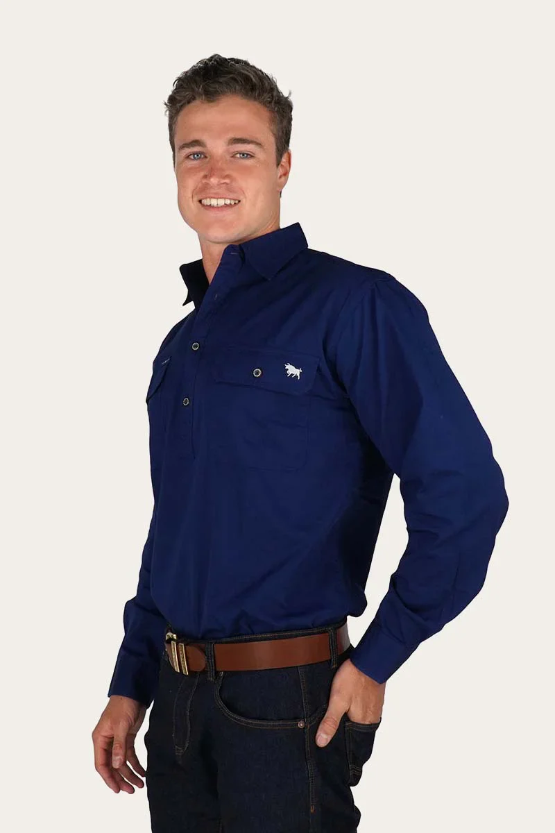 Ringers Western - Men's King River Work Shirt - Navy - Image 2