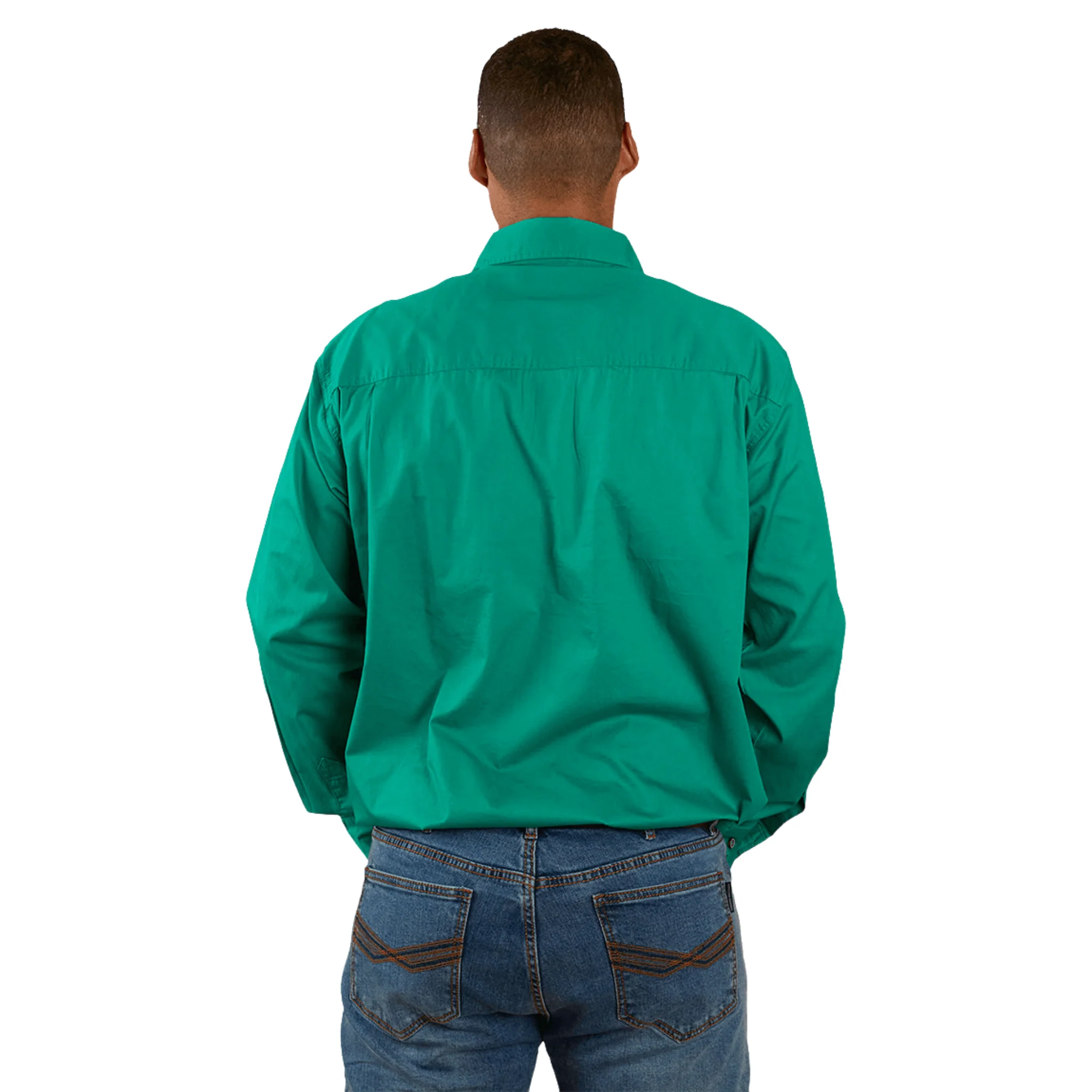 Ringers Western - Men's King River Work Shirt - Green - Image 4