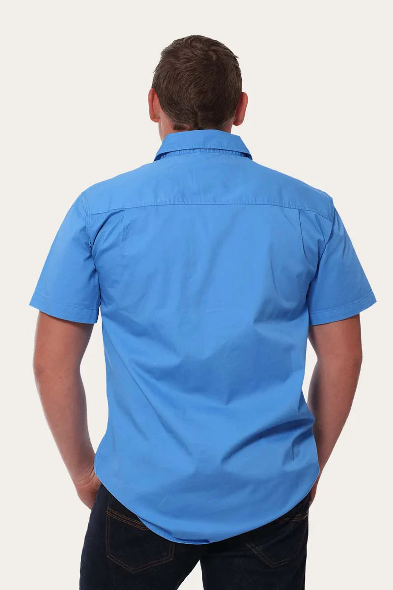 Ringers Western - Men's Pack Saddle Work Shirt - Blue - Image 3