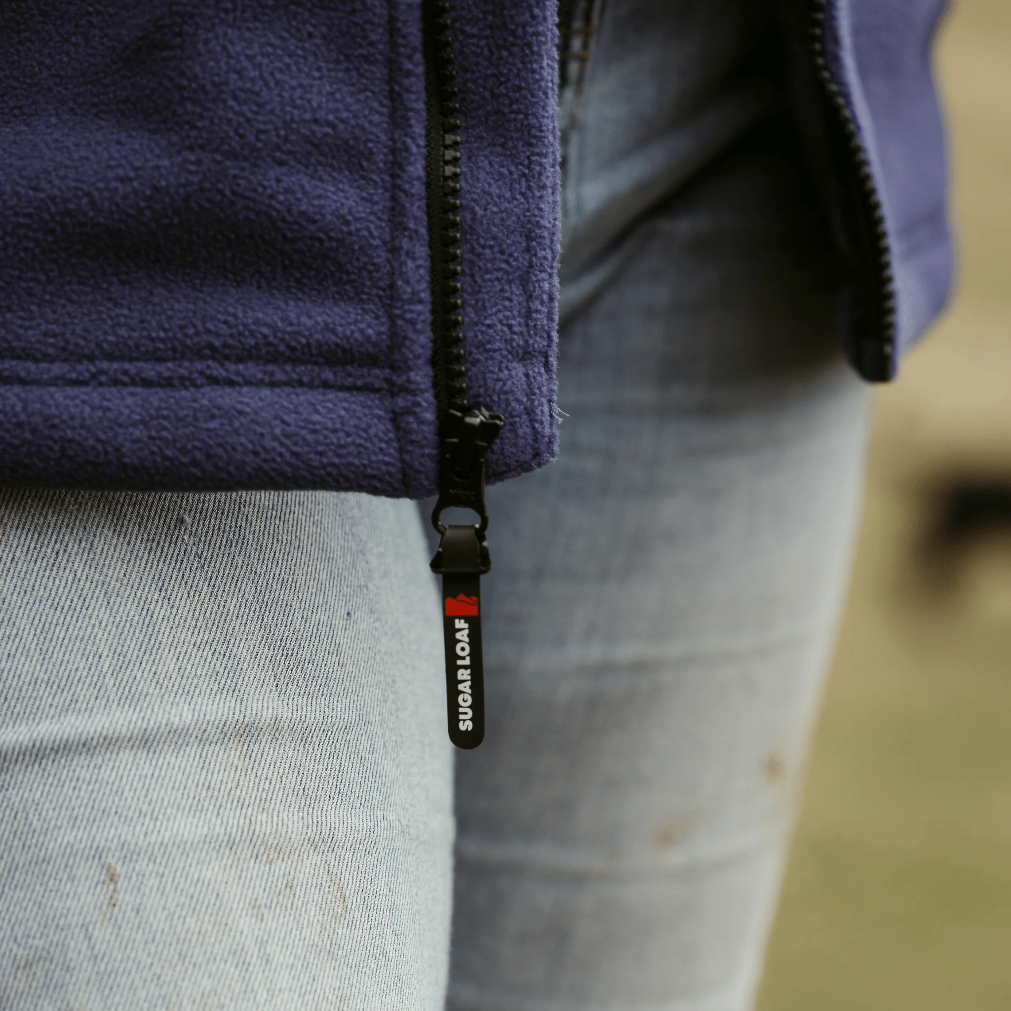 Sugar Loaf Highland Polar Fleece Gilet - Indigo Blue - Image 12