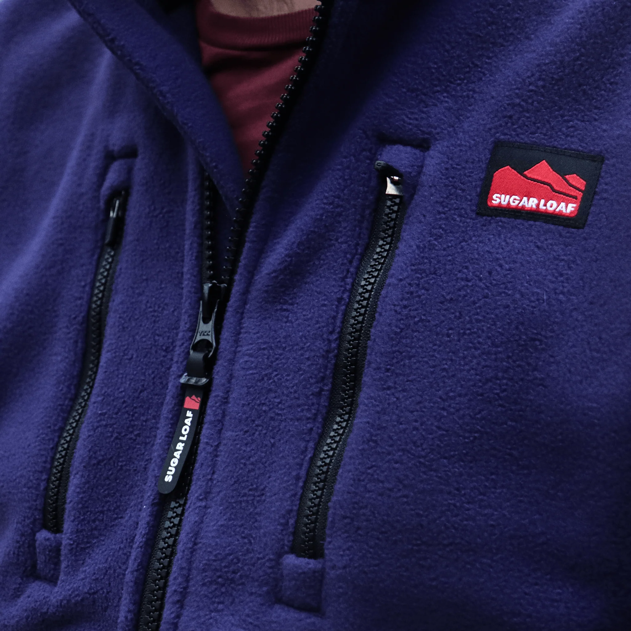 Sugar Loaf Highland Polar Fleece Gilet - Indigo Blue - Image 18