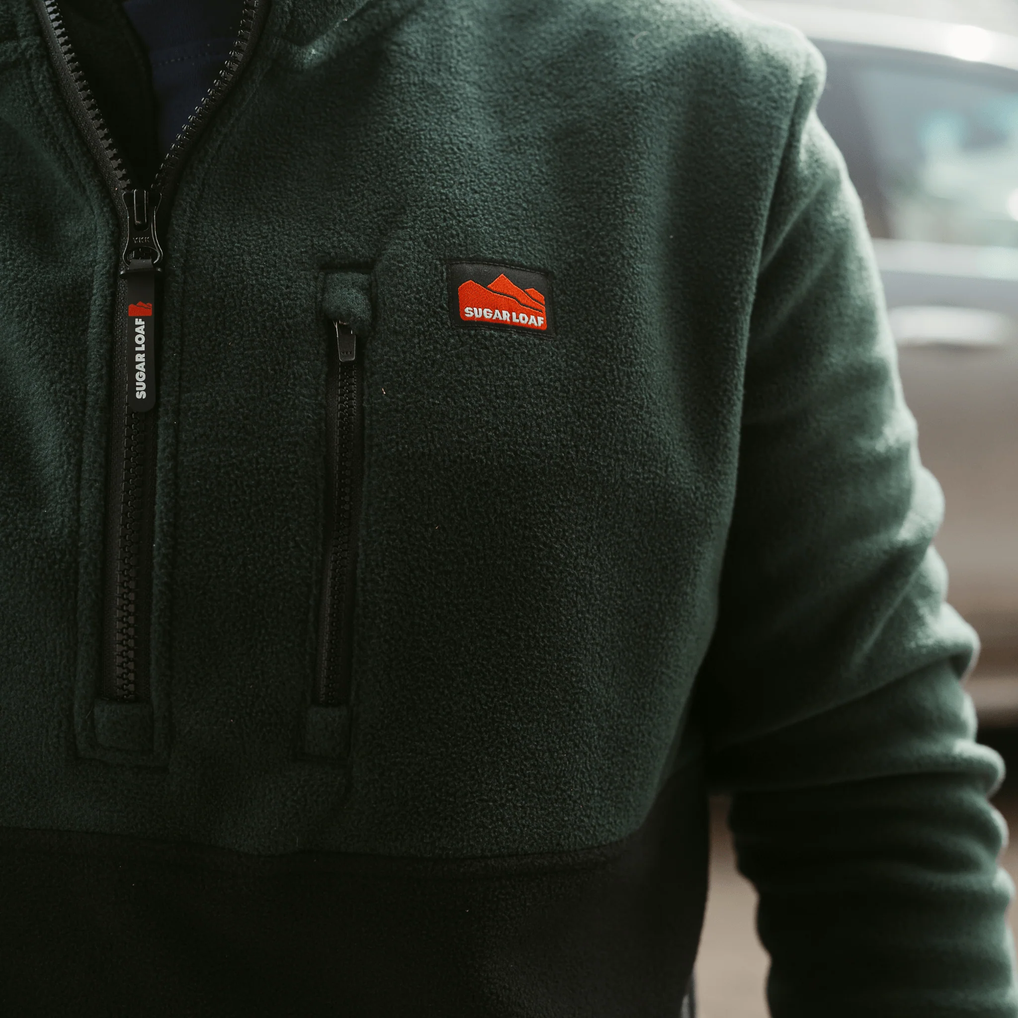 Sugar Loaf Horizon Polar Fleece Half Zip - Green - Image 10