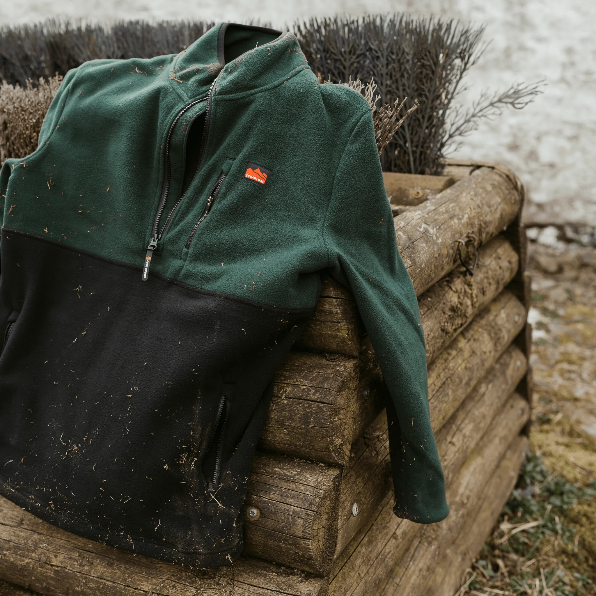 Sugar Loaf Horizon Polar Fleece Half Zip - Green - Image 9