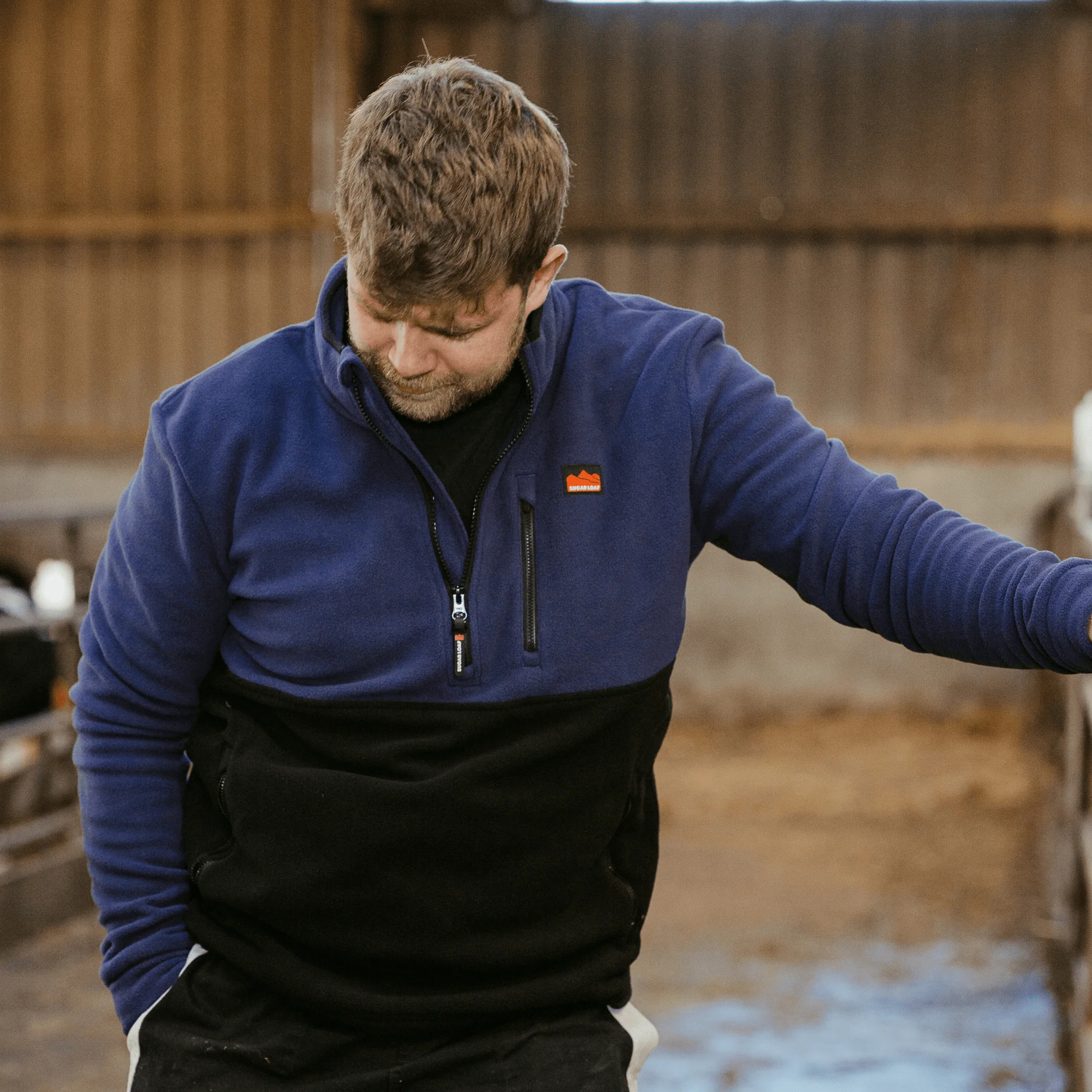 Sugar Loaf Horizon Polar Fleece Half Zip - Indigo Blue - Image 10