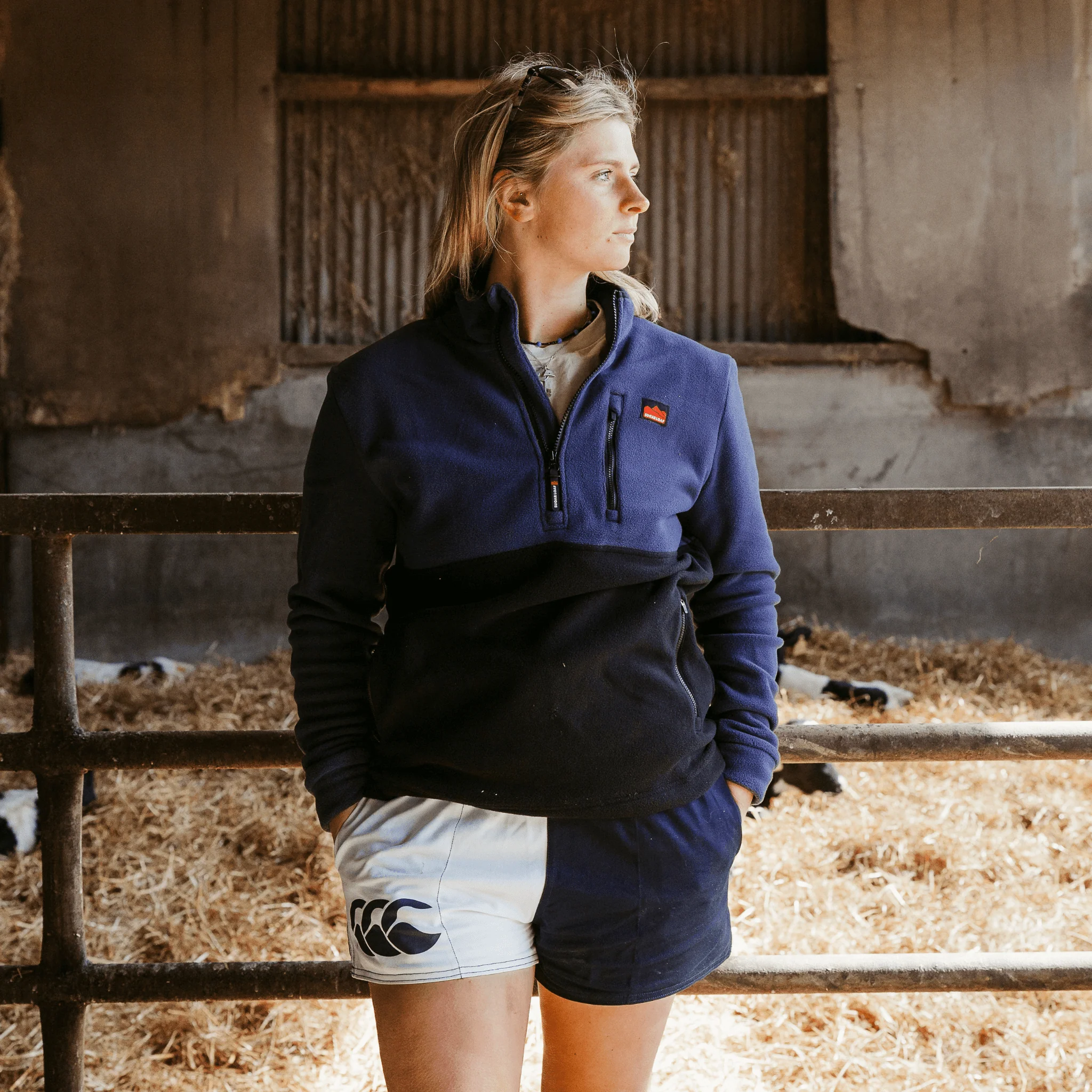 Sugar Loaf Horizon Polar Fleece Half Zip - Indigo Blue - Image 12