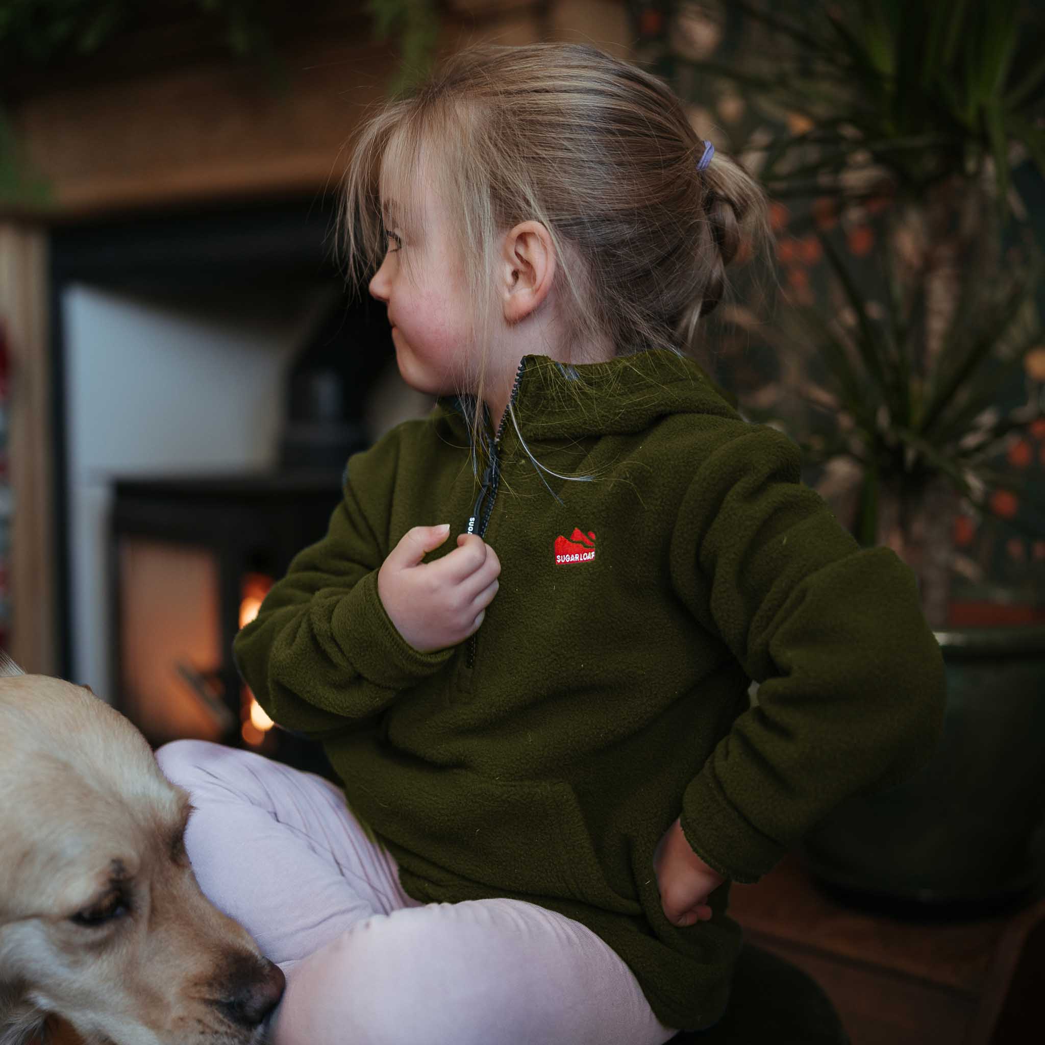 Sugar Loaf Kids Rodeo Polar Fleece Hoodie - Khaki - Image 14