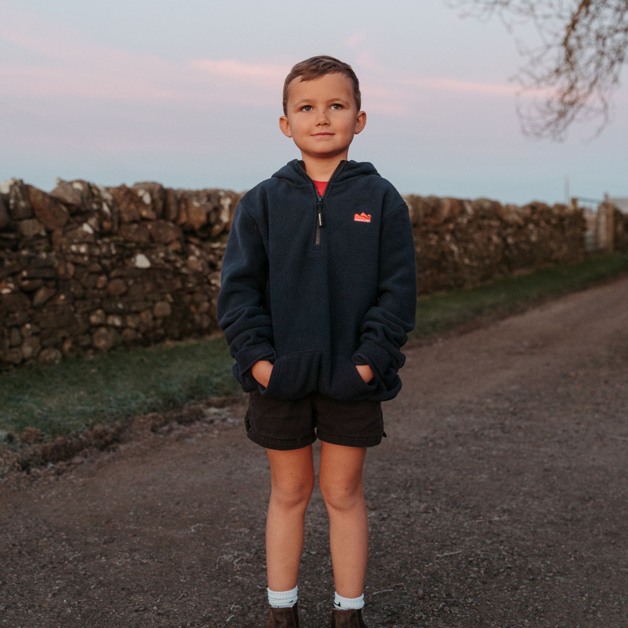 Sugar Loaf Kids Rodeo Polar Fleece Hoodie - Navy - Image 4