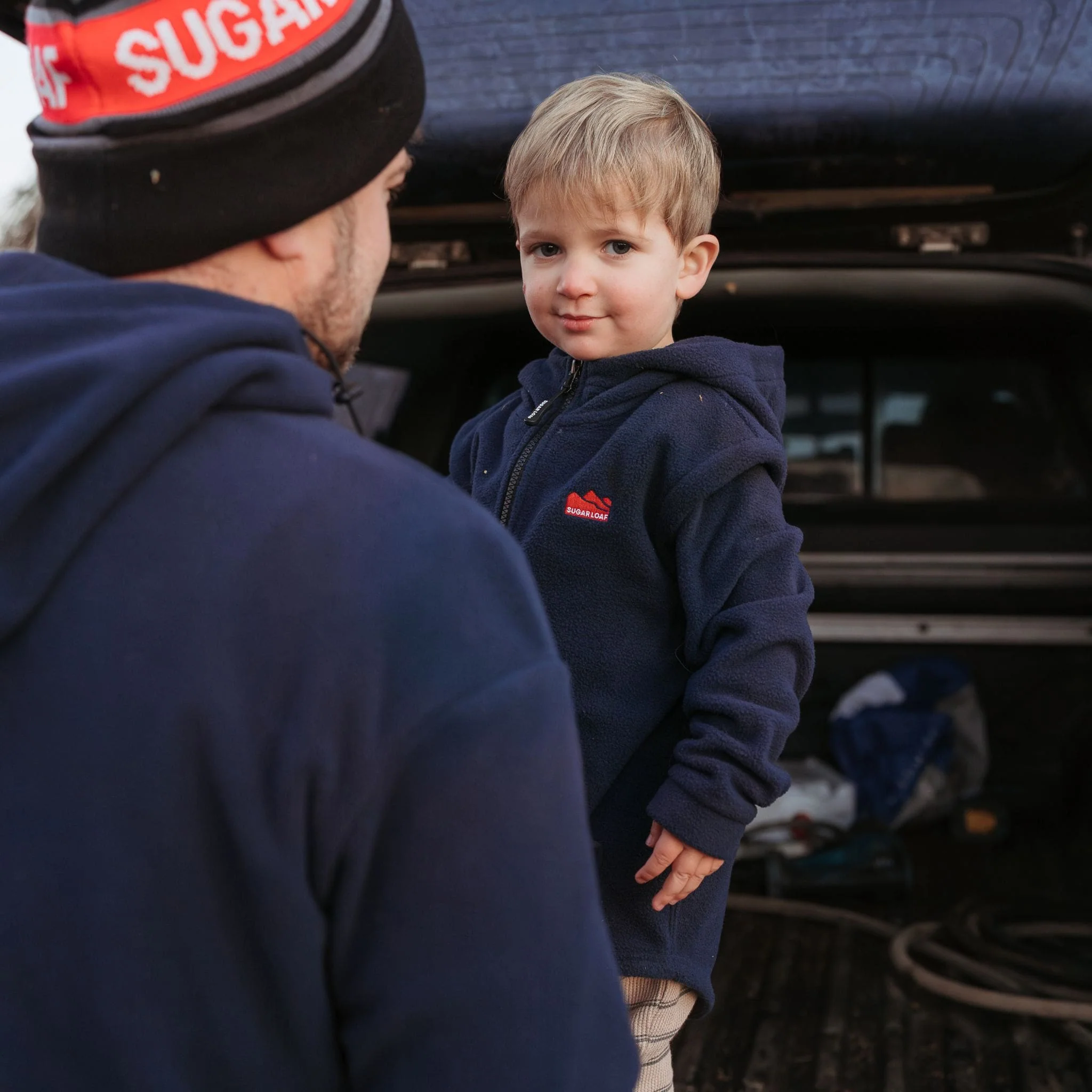 Sugar Loaf Kids Rodeo Polar Fleece Hoodie - Navy - Image 6
