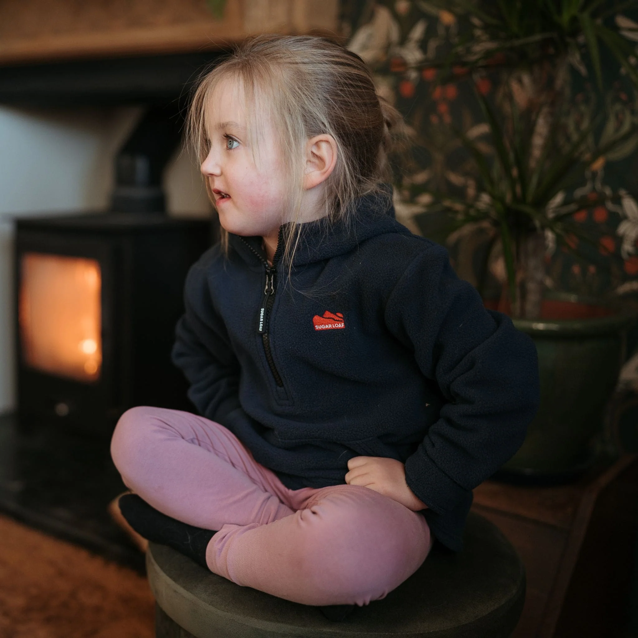 Sugar Loaf Kids Rodeo Polar Fleece Hoodie - Navy - Image 8