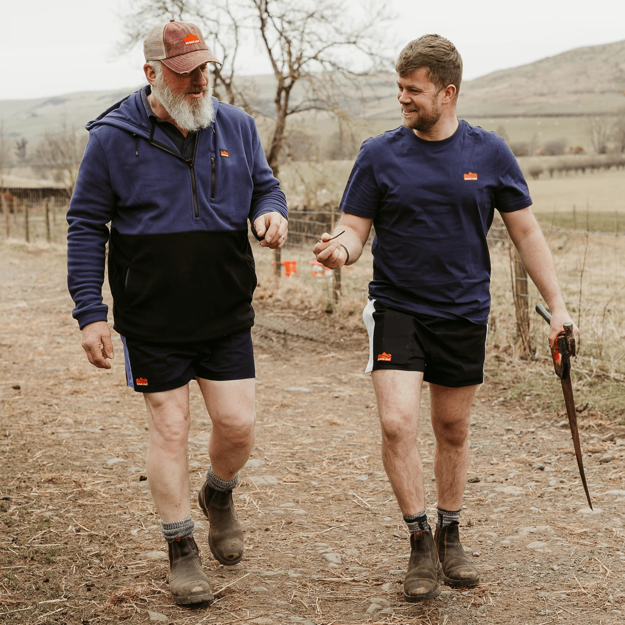Sugar Loaf Rugger Work Shorts - Navy/Sky Blue - Image 12
