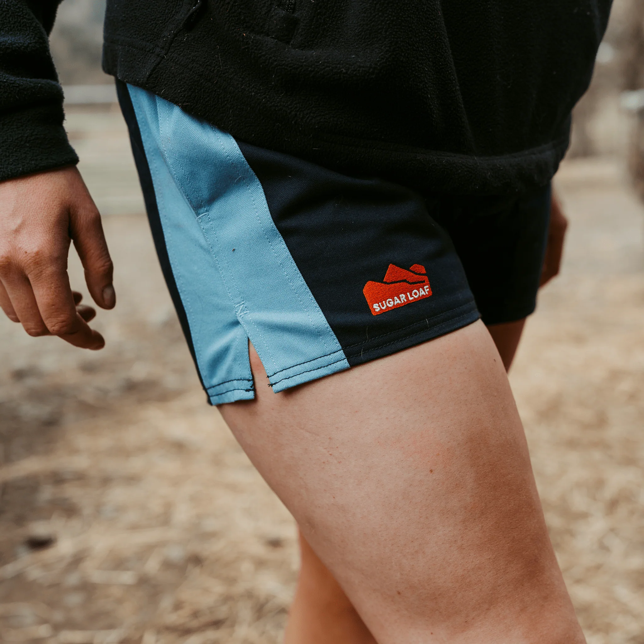 Sugar Loaf Rugger Work Shorts - Navy/Sky Blue - Image 2