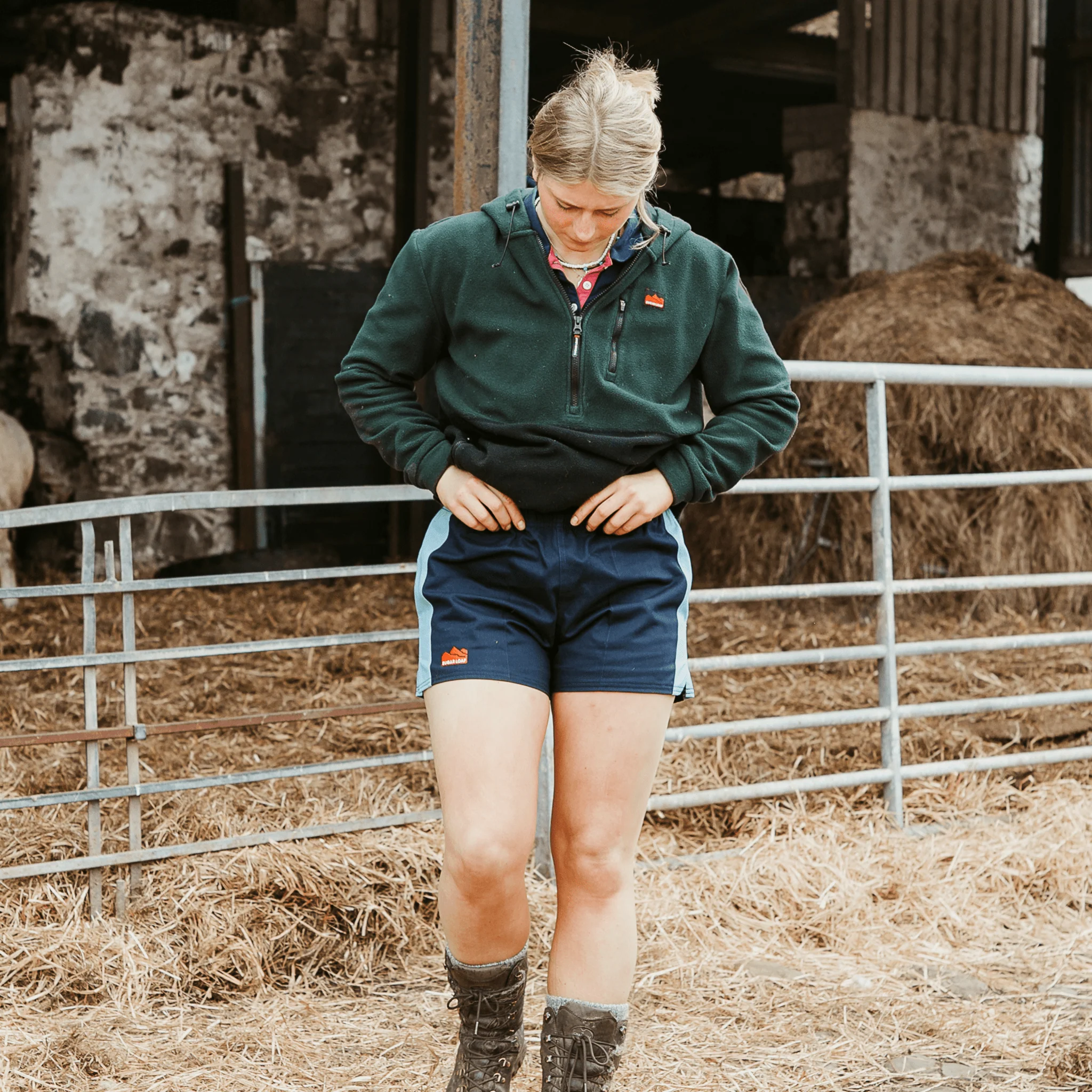 Sugar Loaf Rugger Work Shorts - Navy/Sky Blue - Image 6