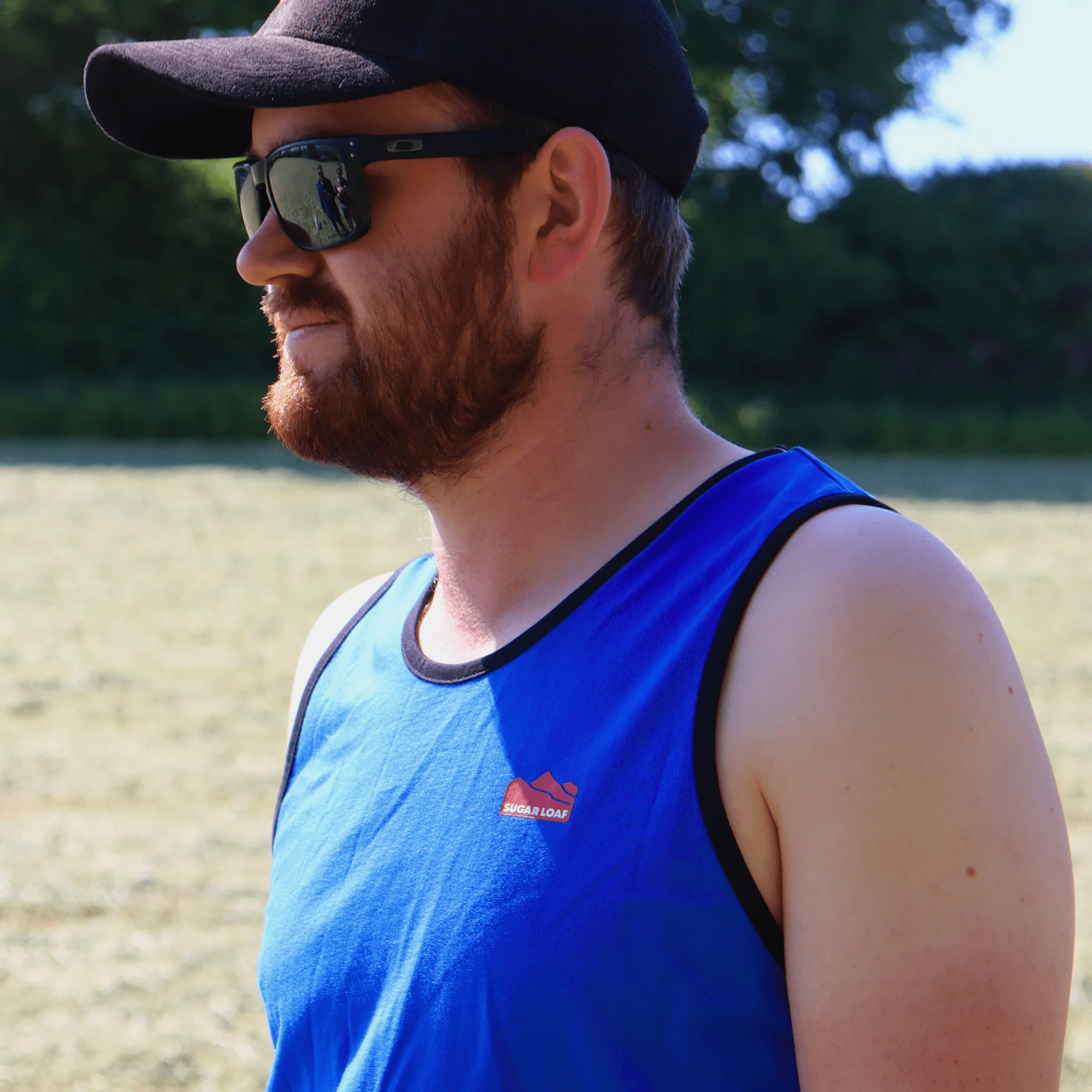 Sugar Loaf Shearing Singlet - Blue/Black - Image 10