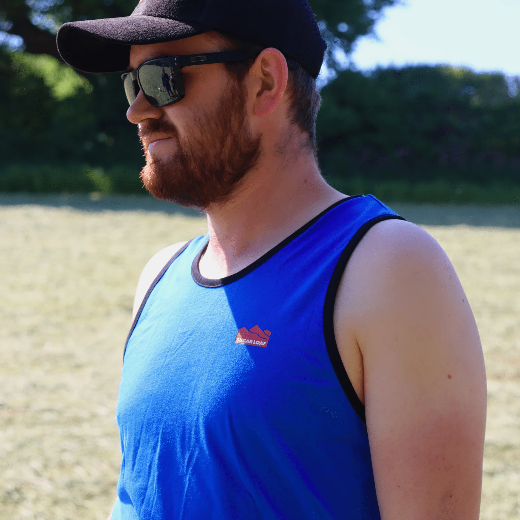 Sugar Loaf Shearing Singlet - Blue/Black - Image 8