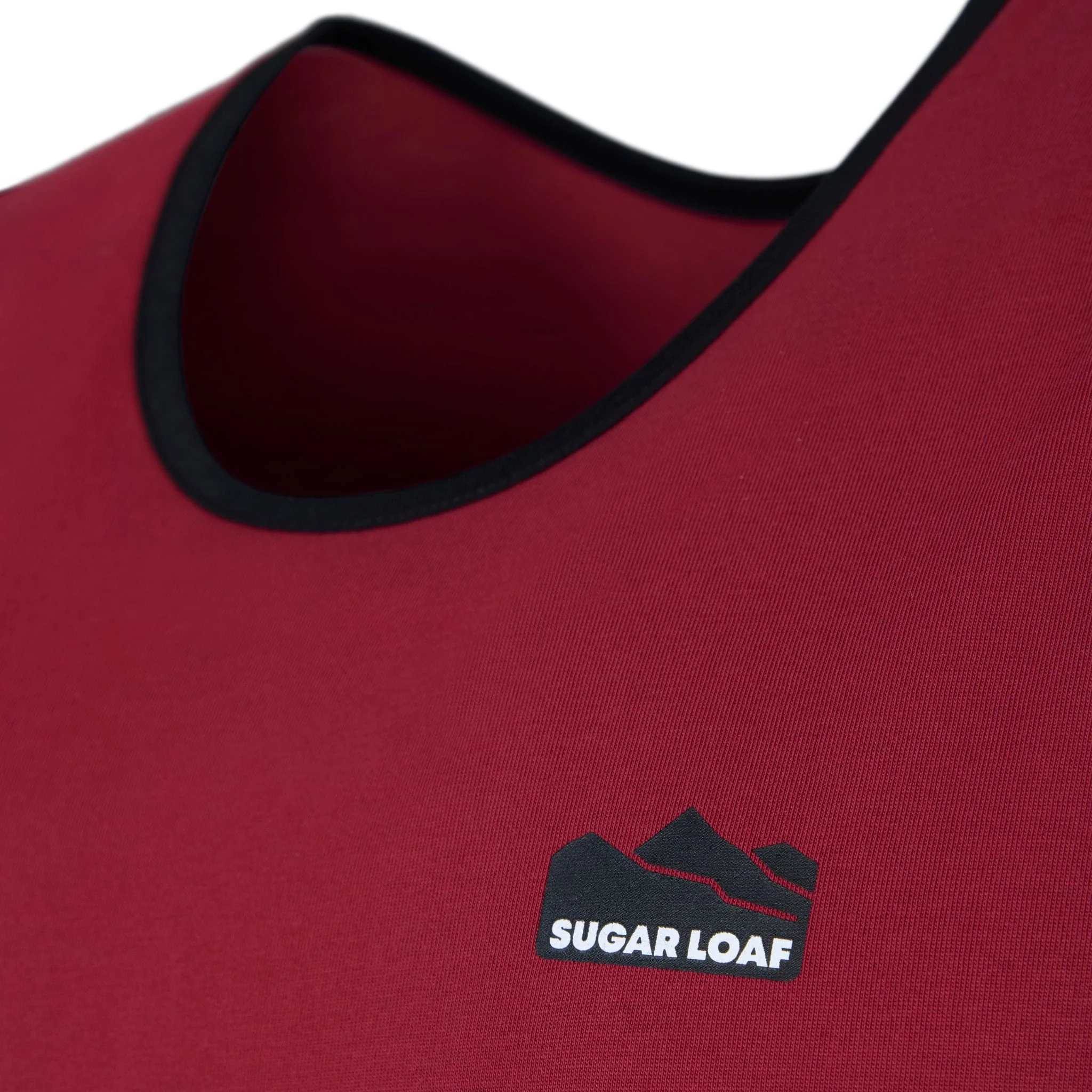Sugar Loaf Shearing Singlet - Burgundy/Black - Image 10