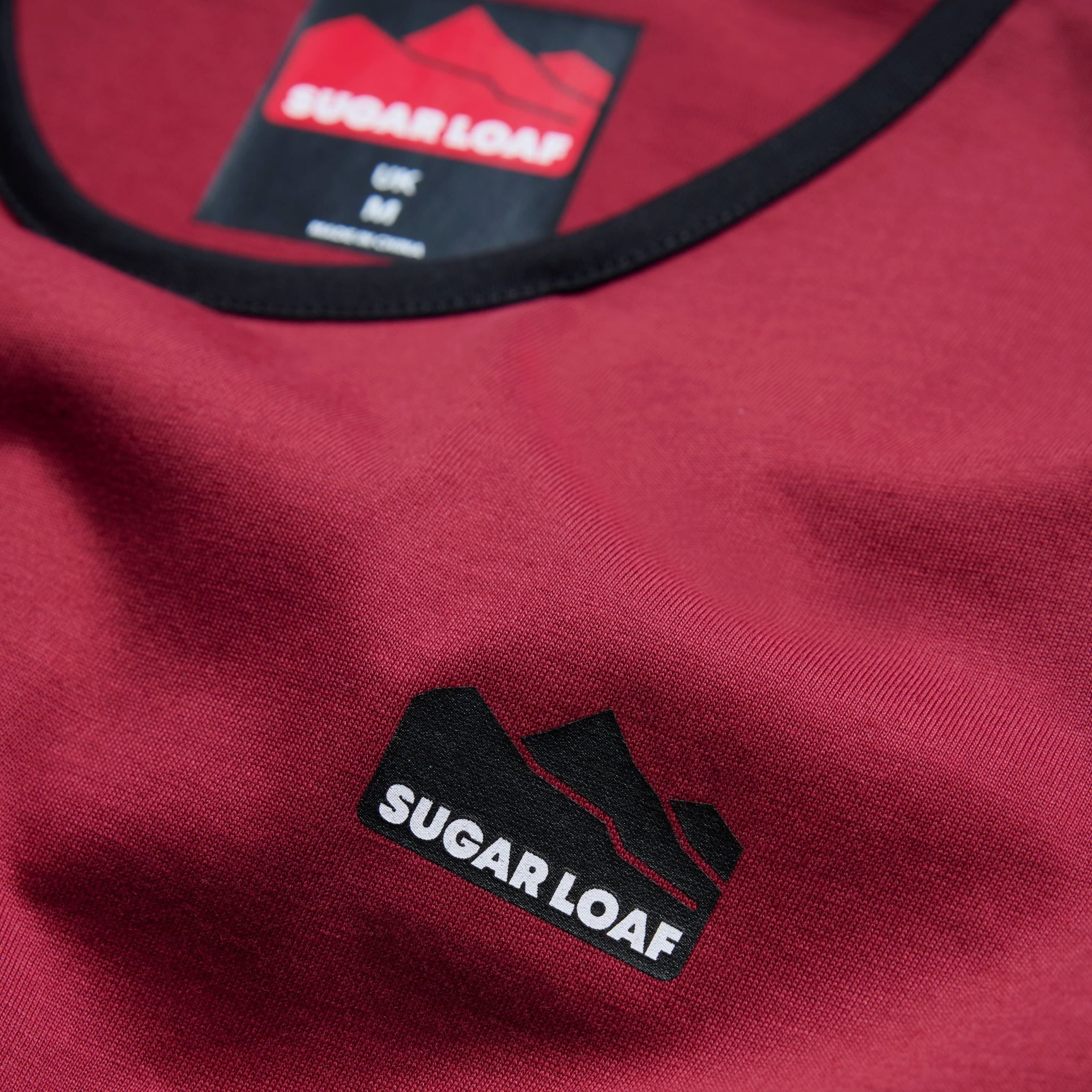 Sugar Loaf Shearing Singlet - Burgundy/Black - Image 3