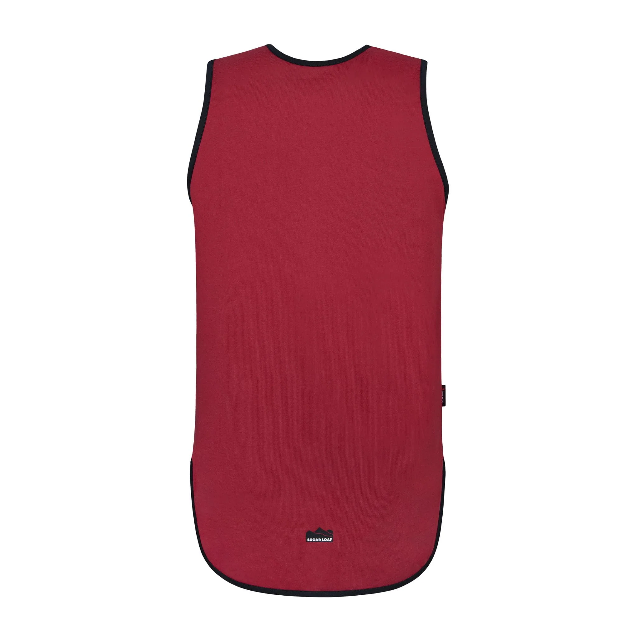 Sugar Loaf Shearing Singlet - Burgundy/Black - Image 5