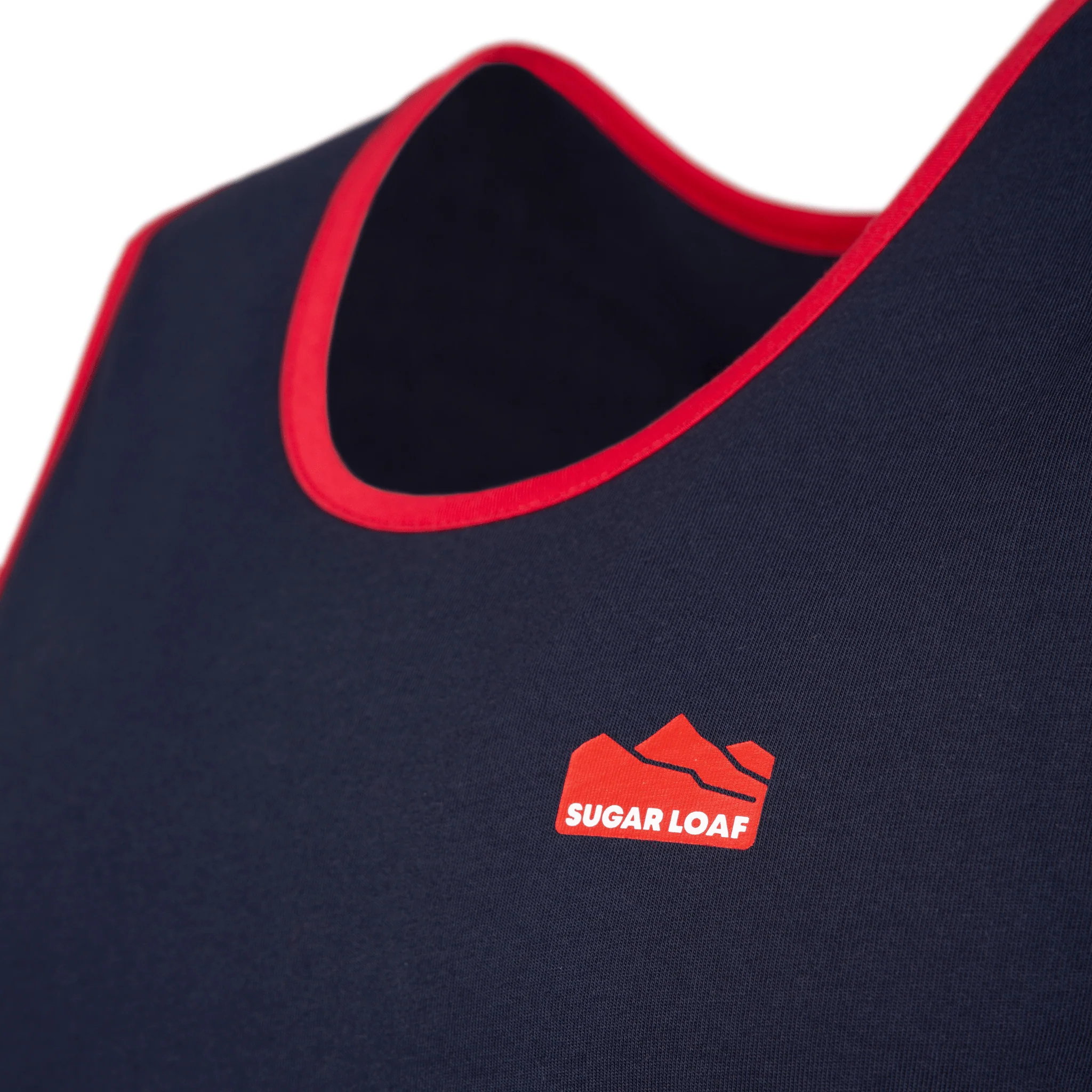 Sugar Loaf Shearing Singlet - Navy/Red - Image 3