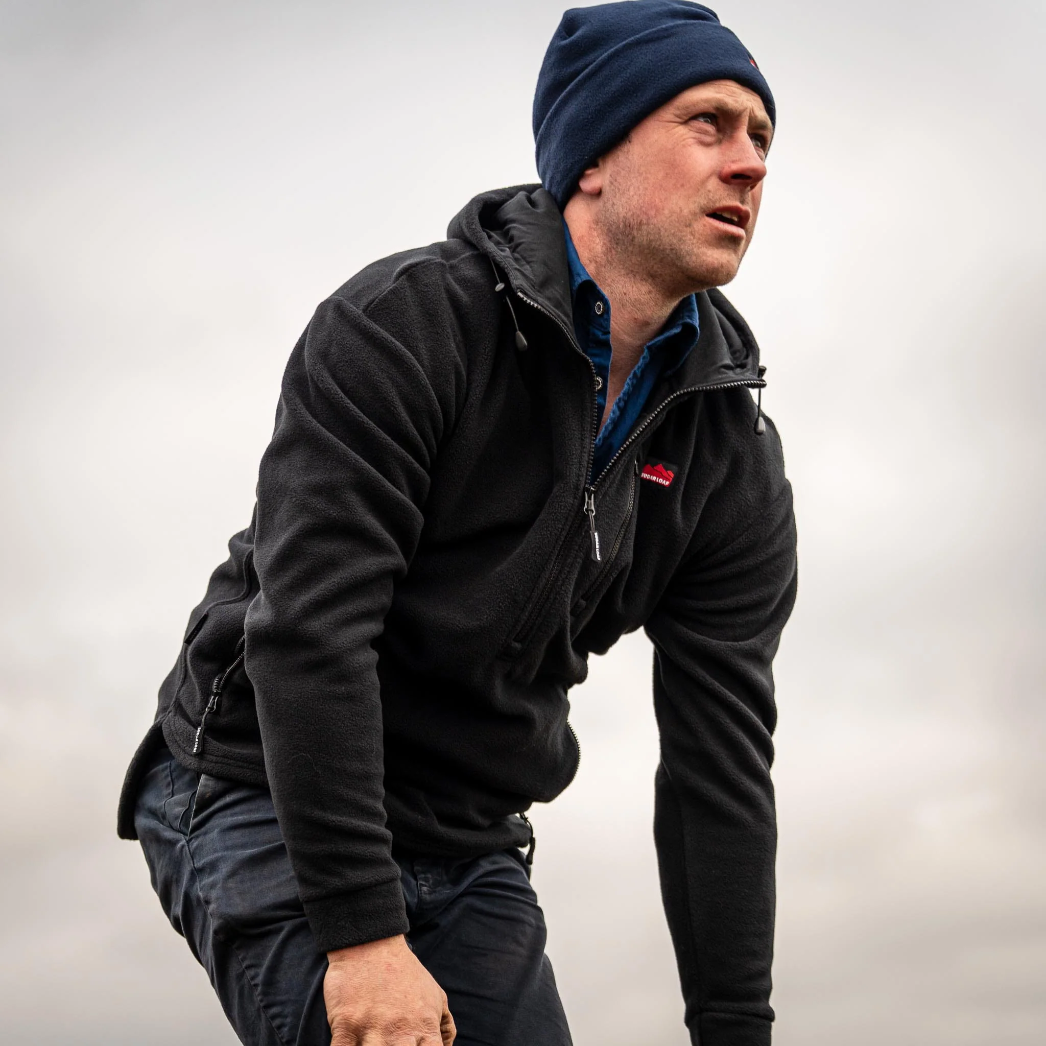 Sugar Loaf Shepherd Polar Fleece Hoodie - Black - Image 2