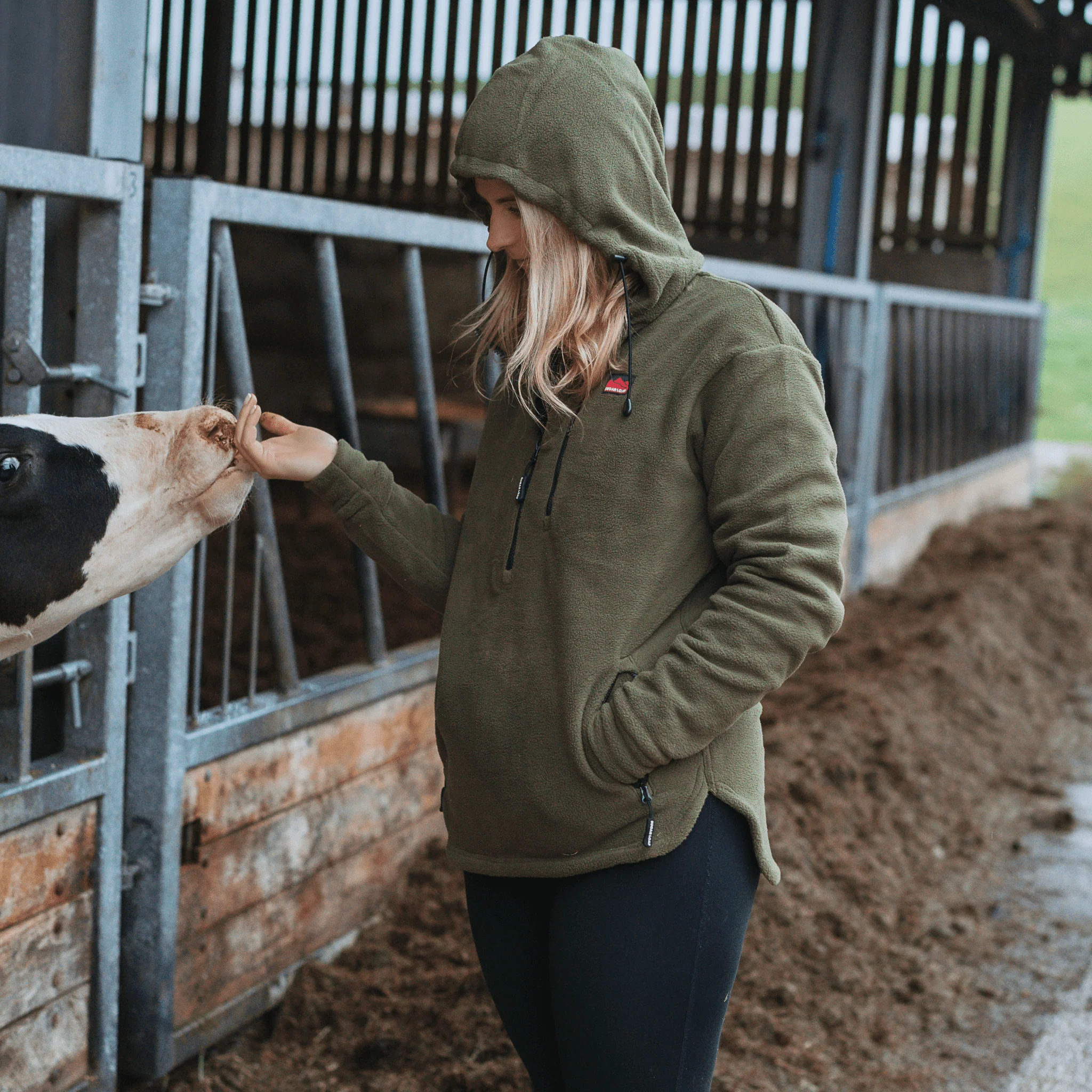 Sugar Loaf Shepherd Polar Fleece Hoodie - Khaki - Image 14