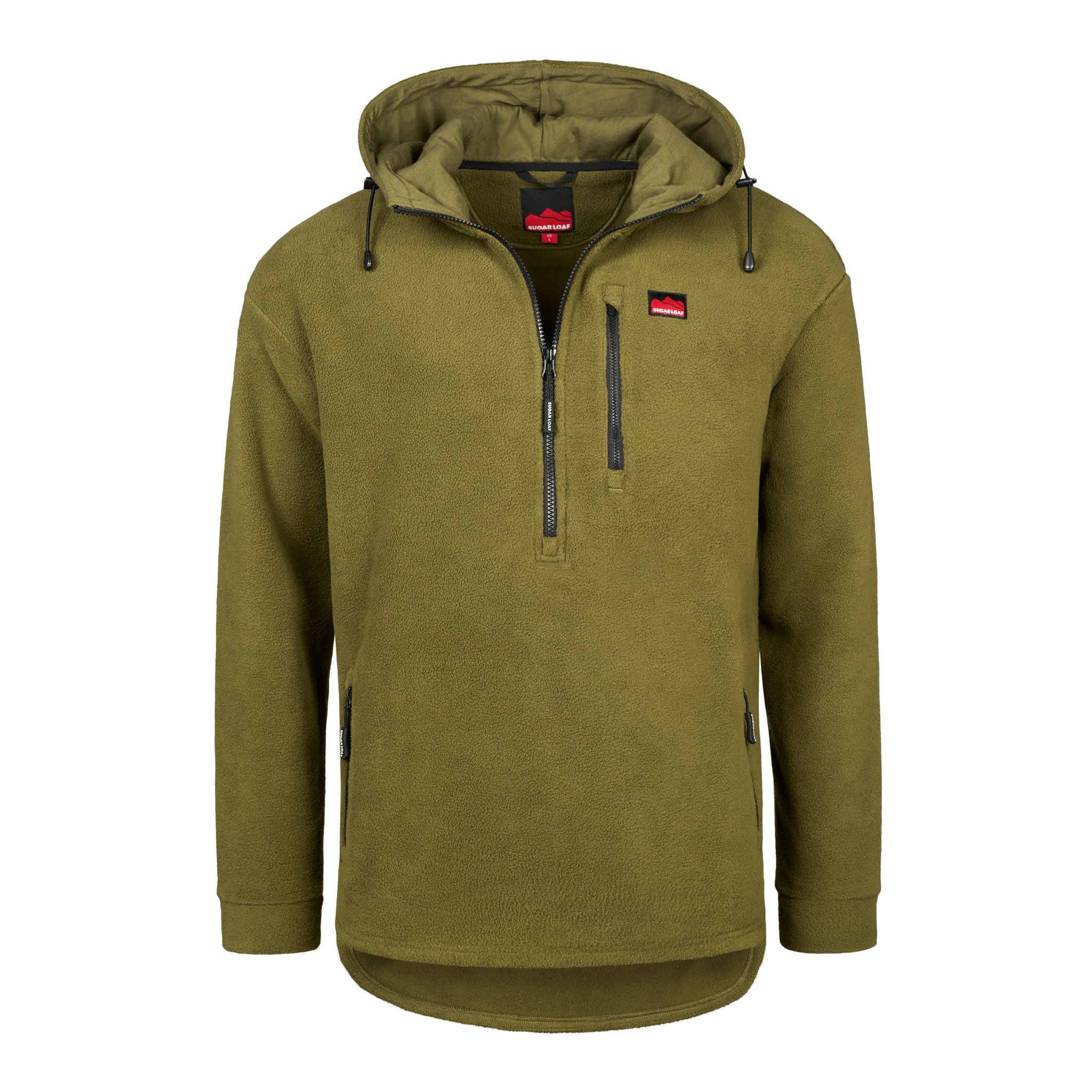Sugar Loaf Shepherd Polar Fleece Hoodie - Khaki - Image 3