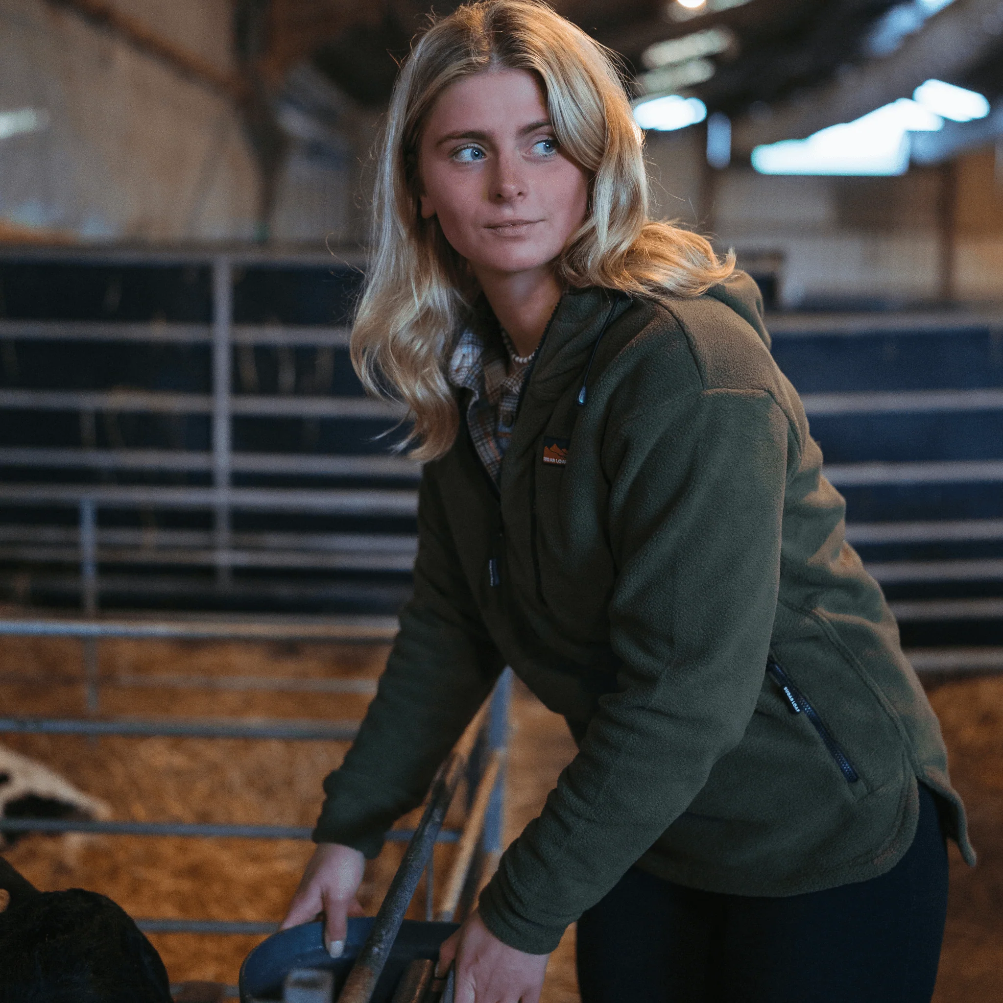 Sugar Loaf Shepherd Polar Fleece Hoodie - Khaki - Image 4