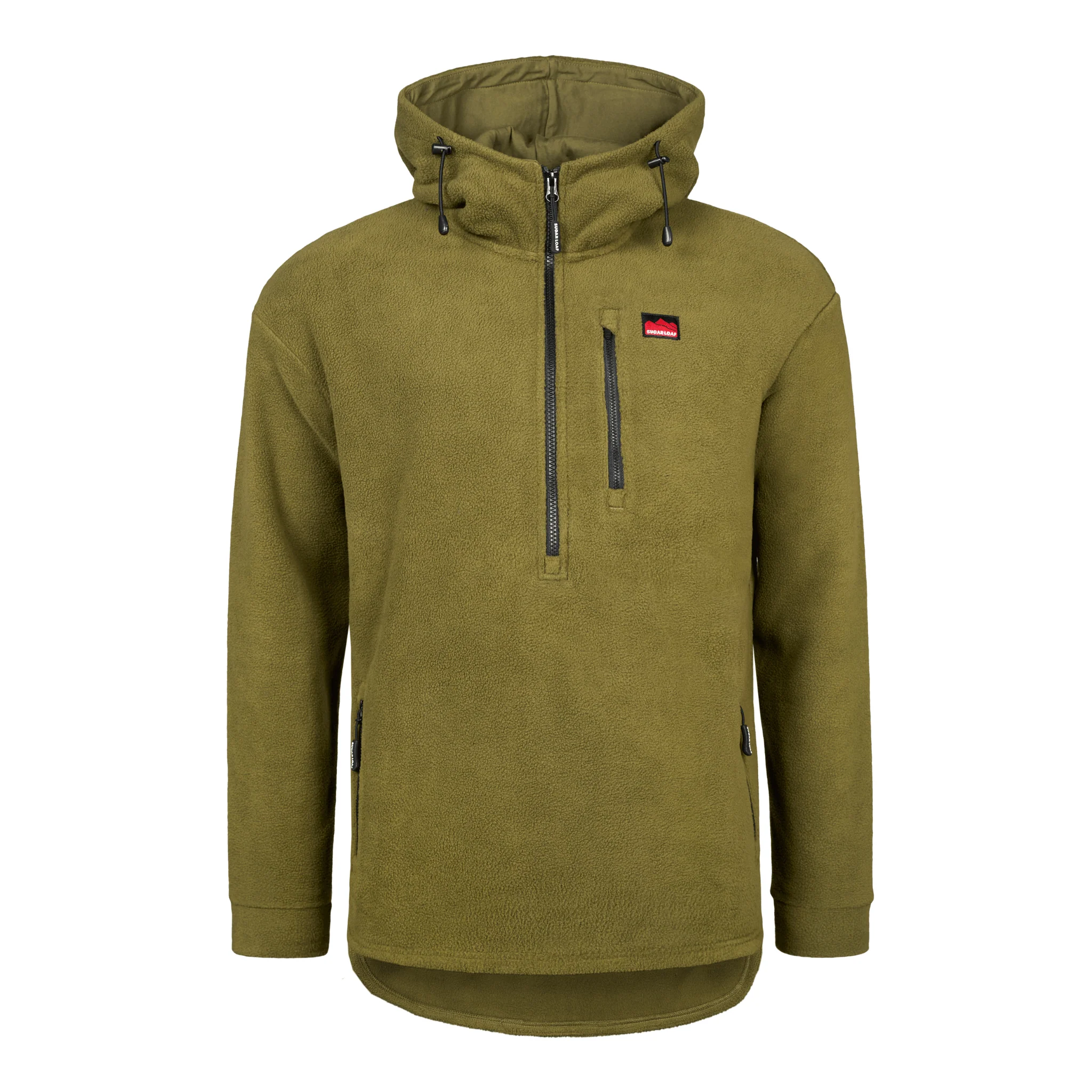 Sugar Loaf Shepherd Polar Fleece Hoodie - Khaki - Image 5