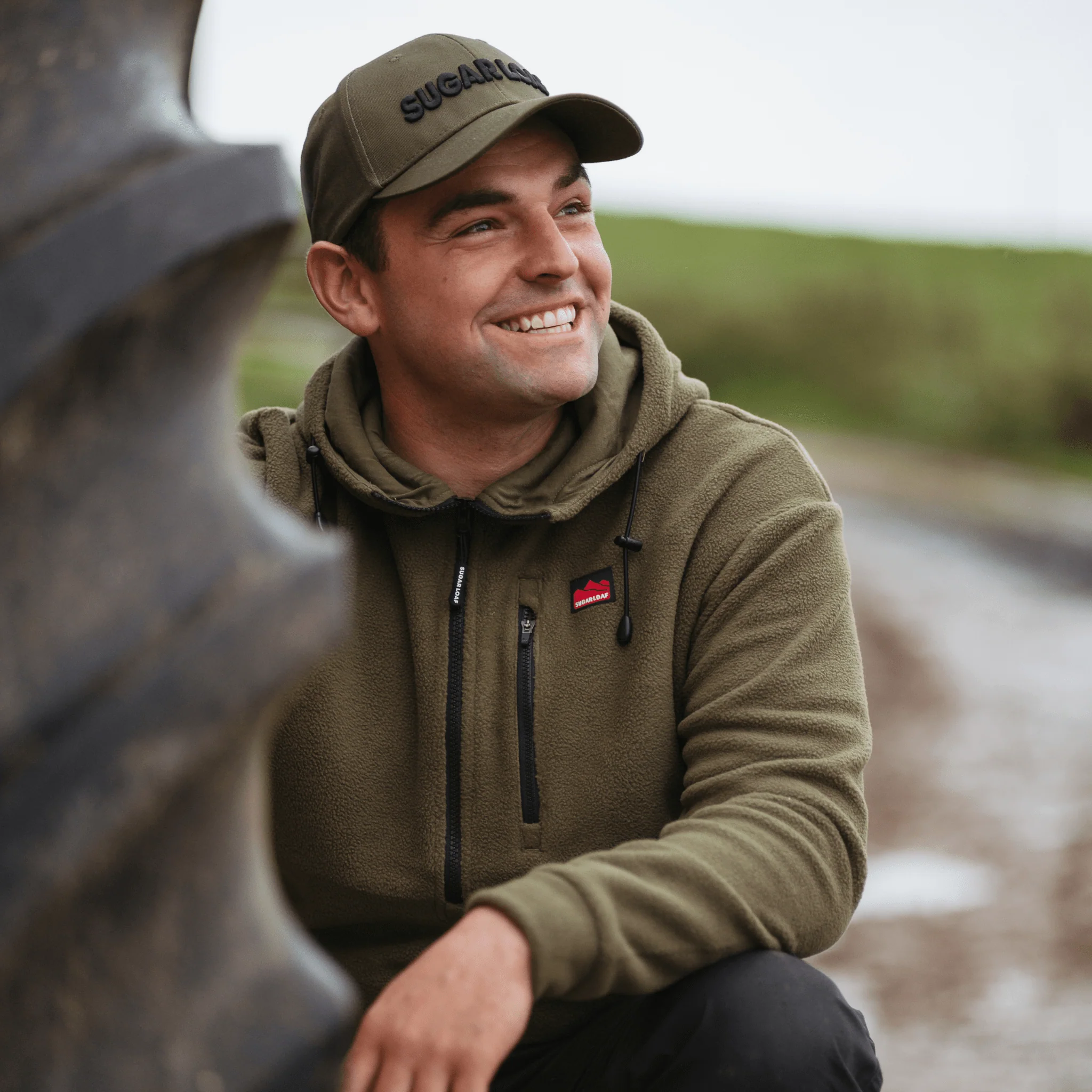Sugar Loaf Shepherd Polar Fleece Hoodie - Khaki - Image 6