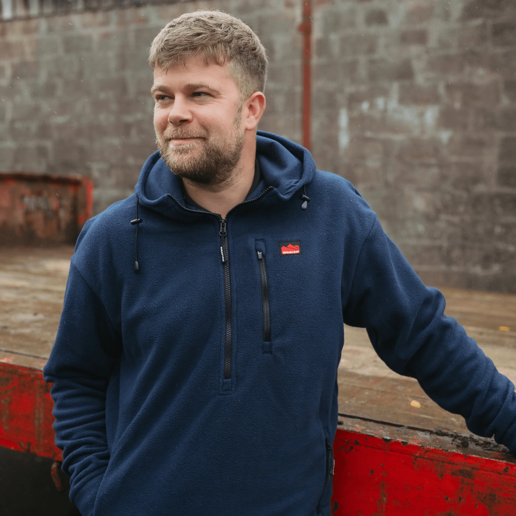 Sugar Loaf Shepherd Polar Fleece Hoodie - Navy - Image 8