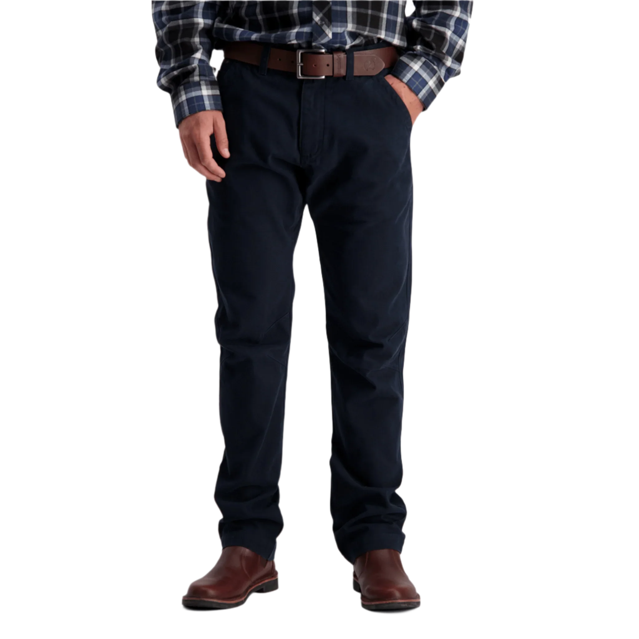 Swanndri Men's Bedrock Canvas Work Jeans - Navy