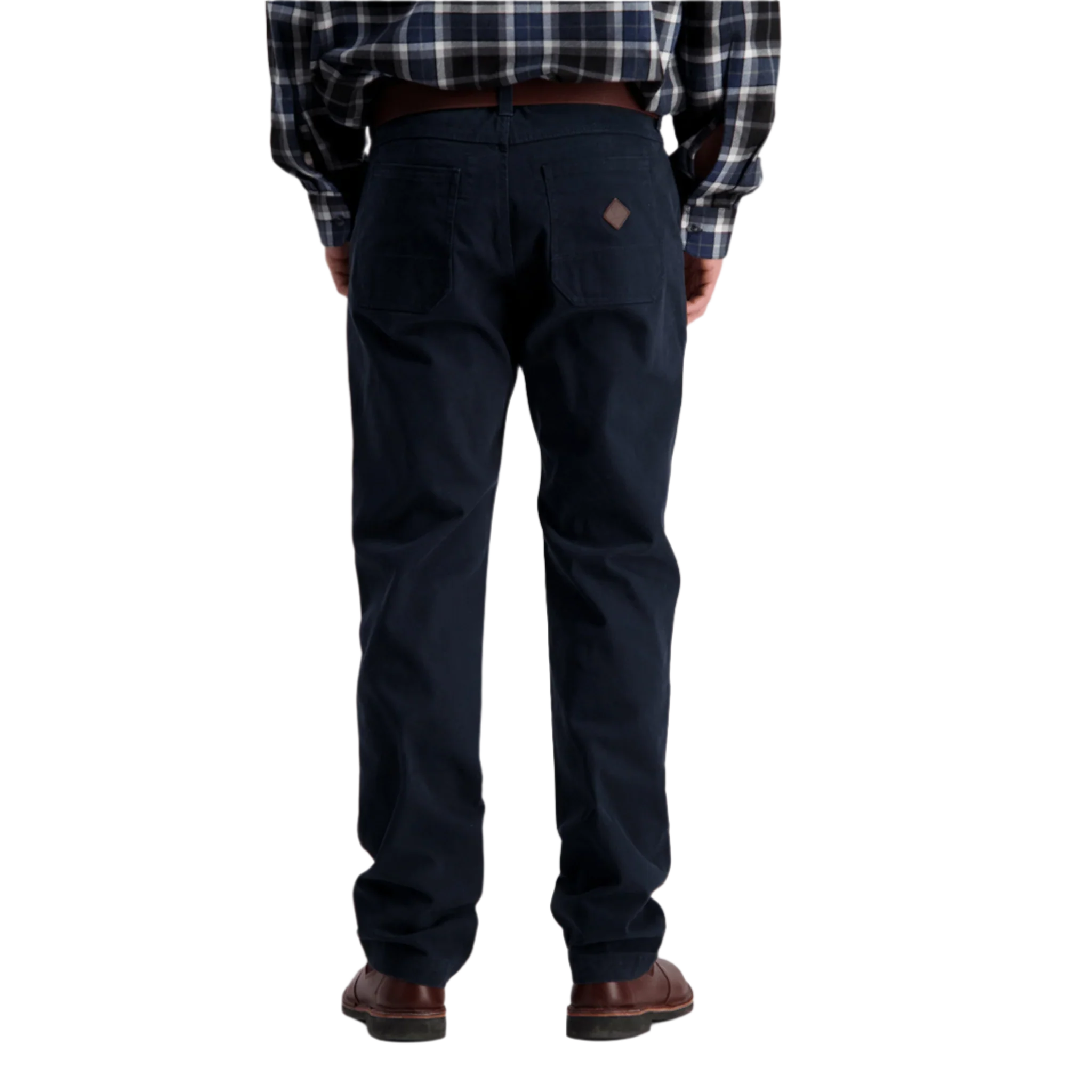 Swanndri Men's Bedrock Canvas Work Jeans - Navy - Image 3