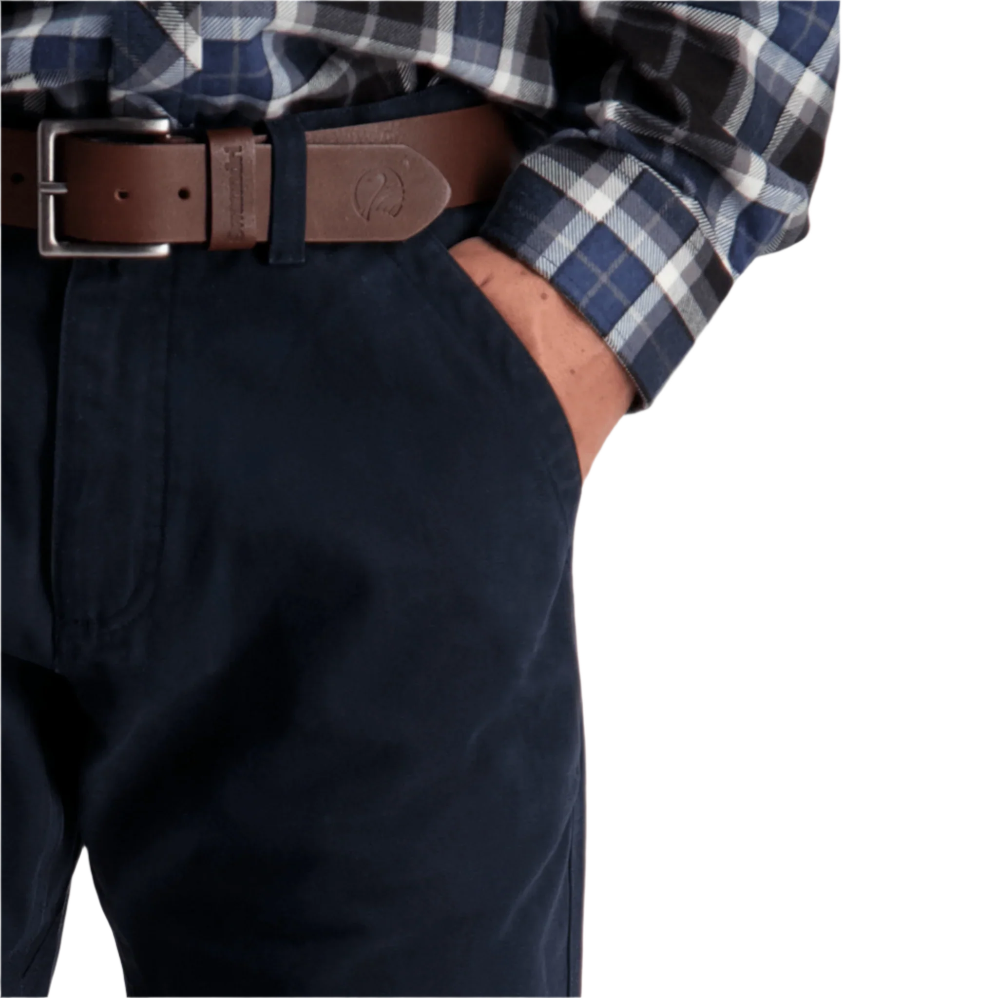 Swanndri Men's Bedrock Canvas Work Jeans - Navy - Image 5