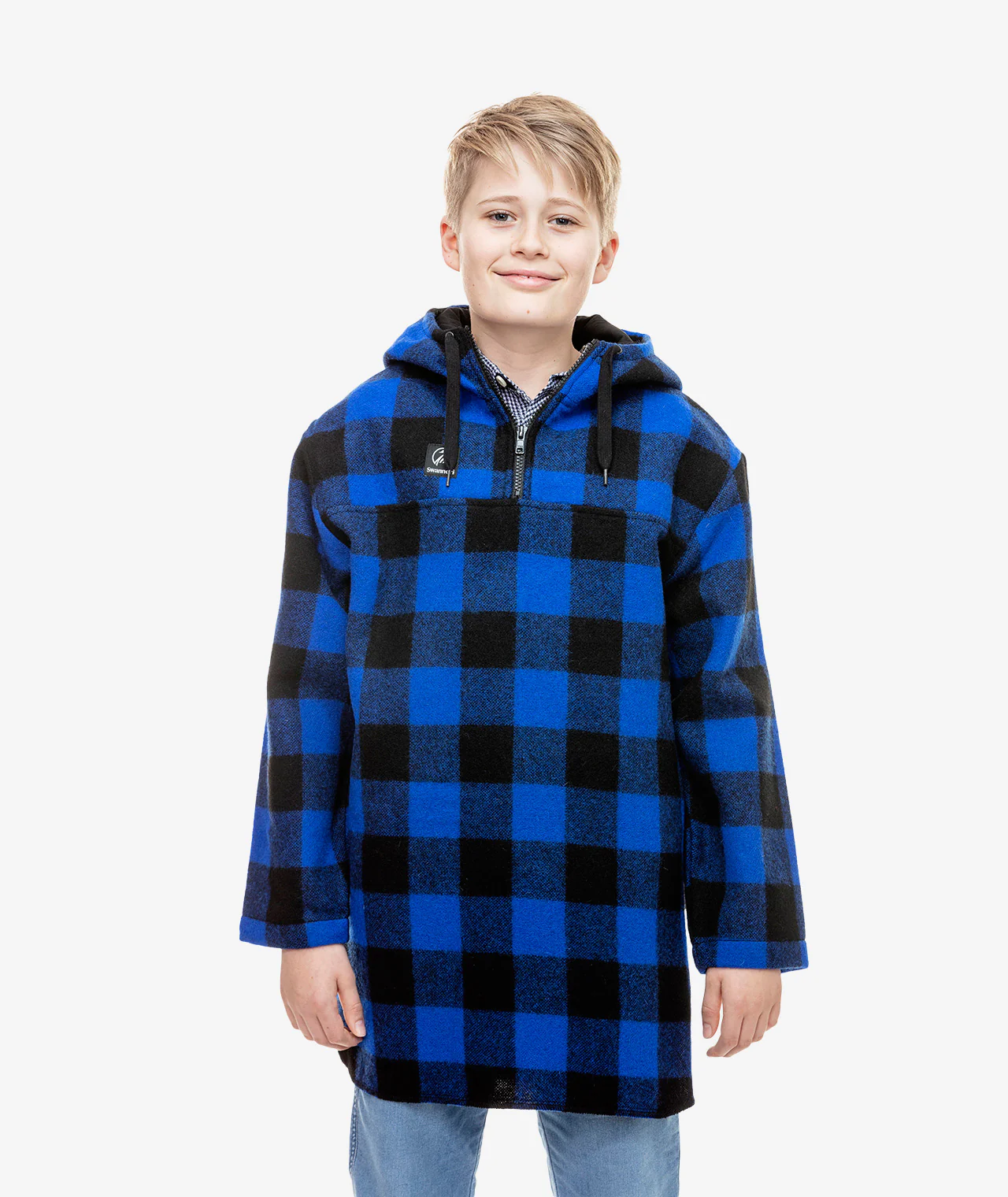 Swanndri Kids Blue Brixton Bushshirt - Image 4