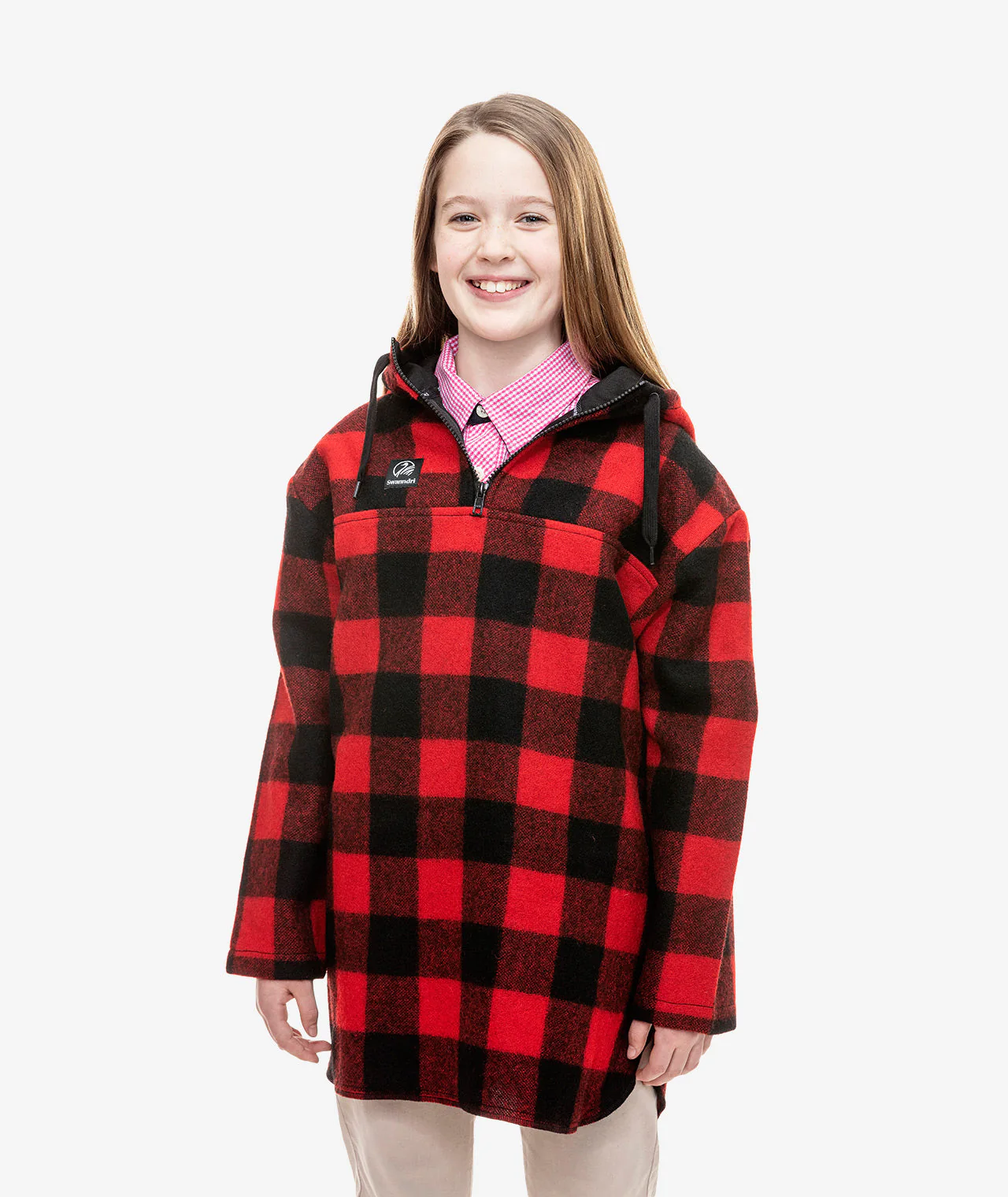 Swanndri Kids Red Brixton Bushshirt - Image 3