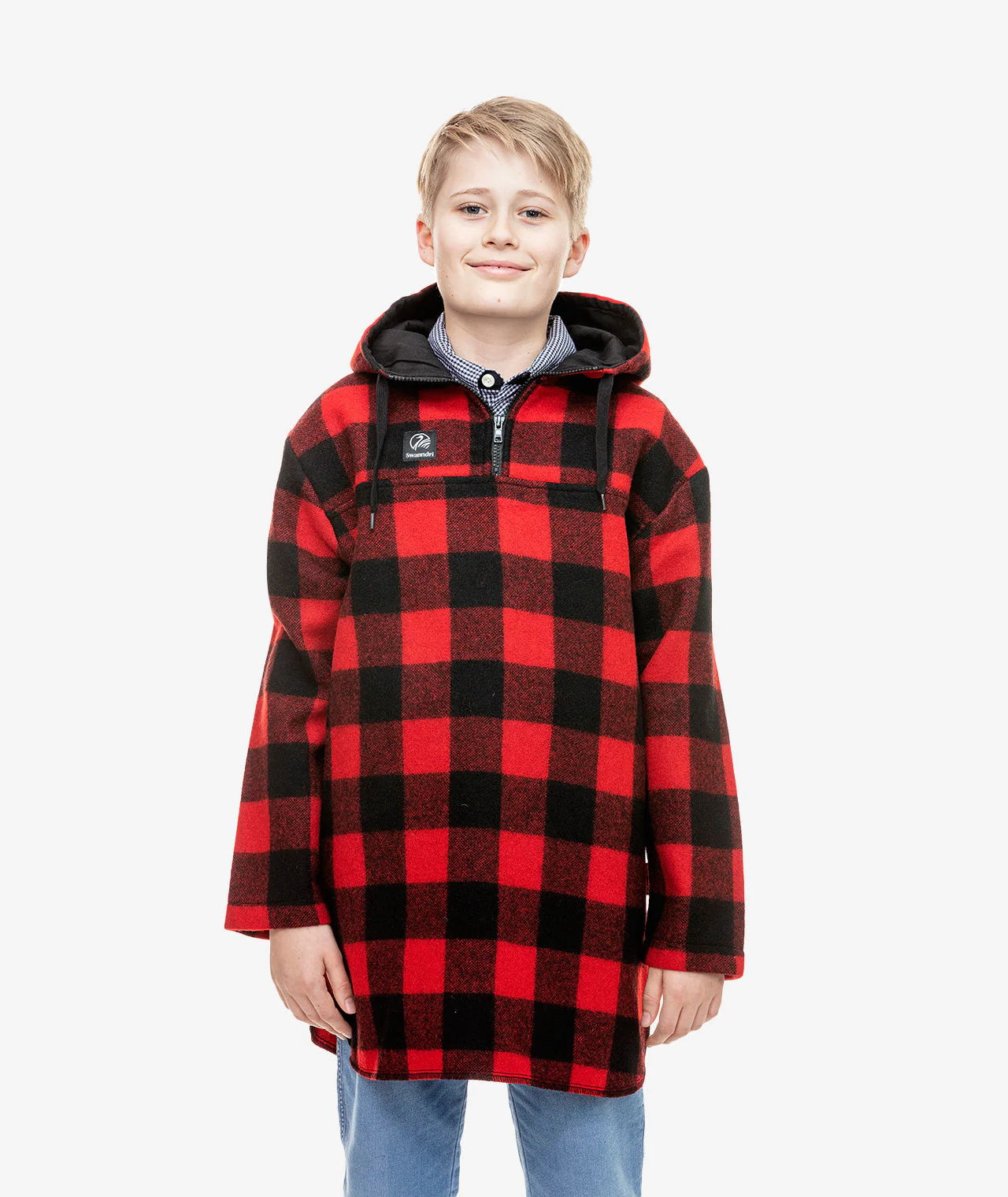 Swanndri Kids Red Brixton Bushshirt - Image 4