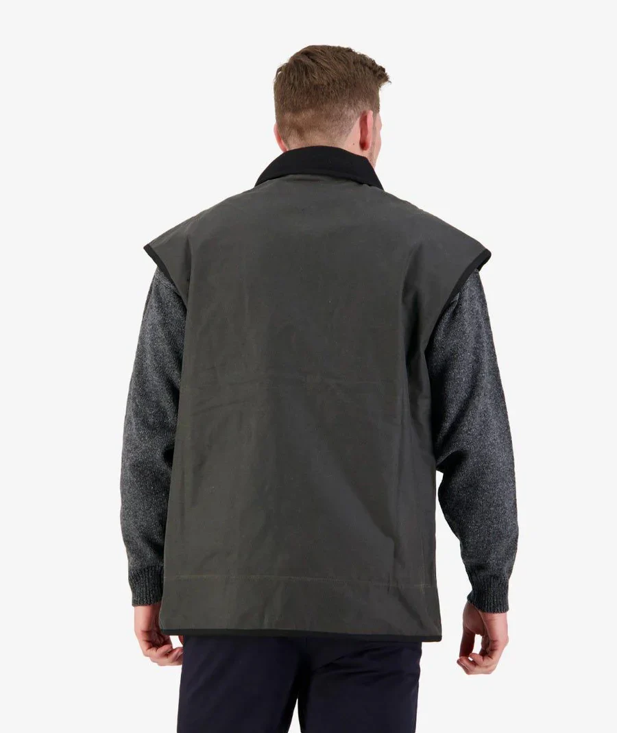 Swanndri Levels Oilskin Vest - Image 4