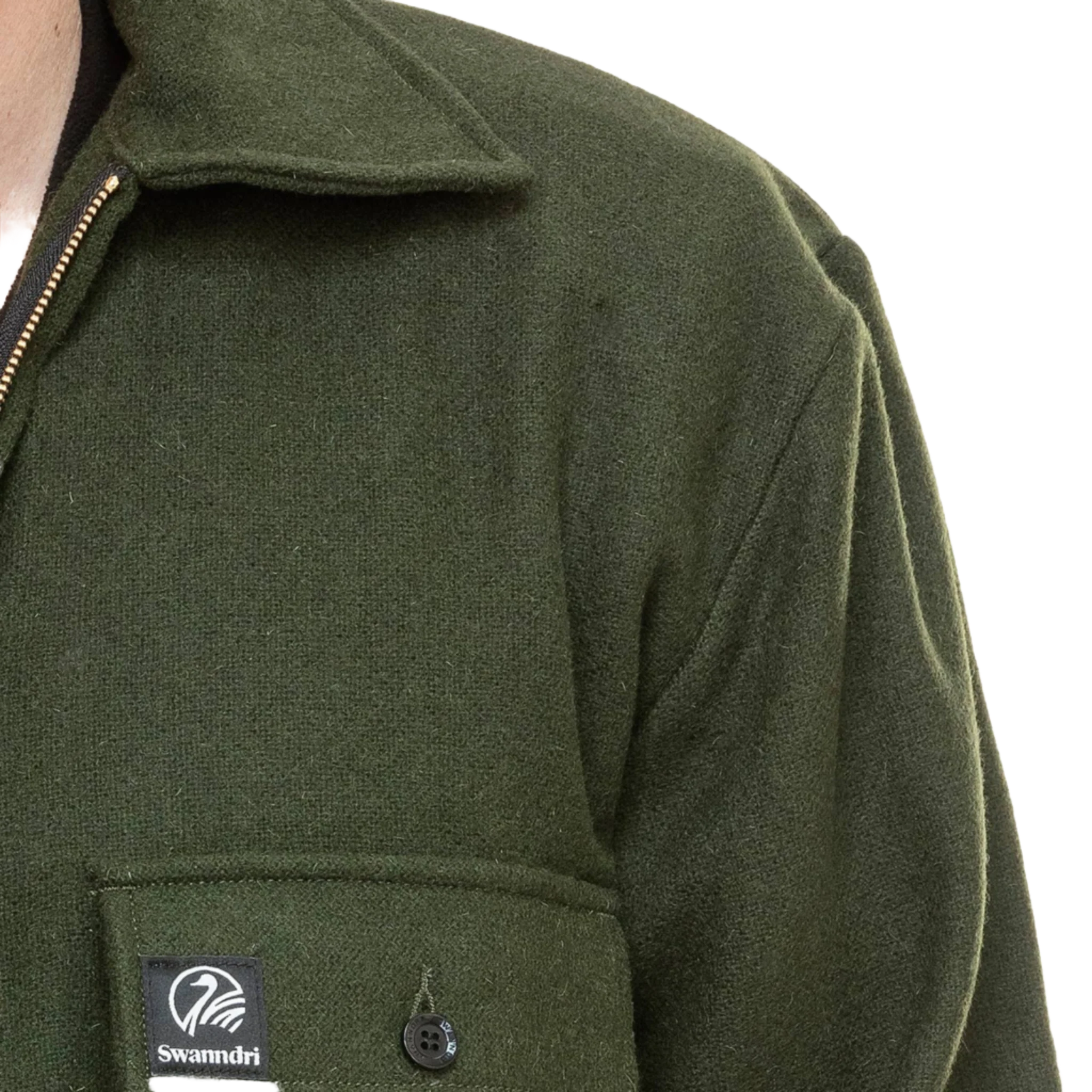 Swanndri Ranger Bush Shirt - Olive - Image 4
